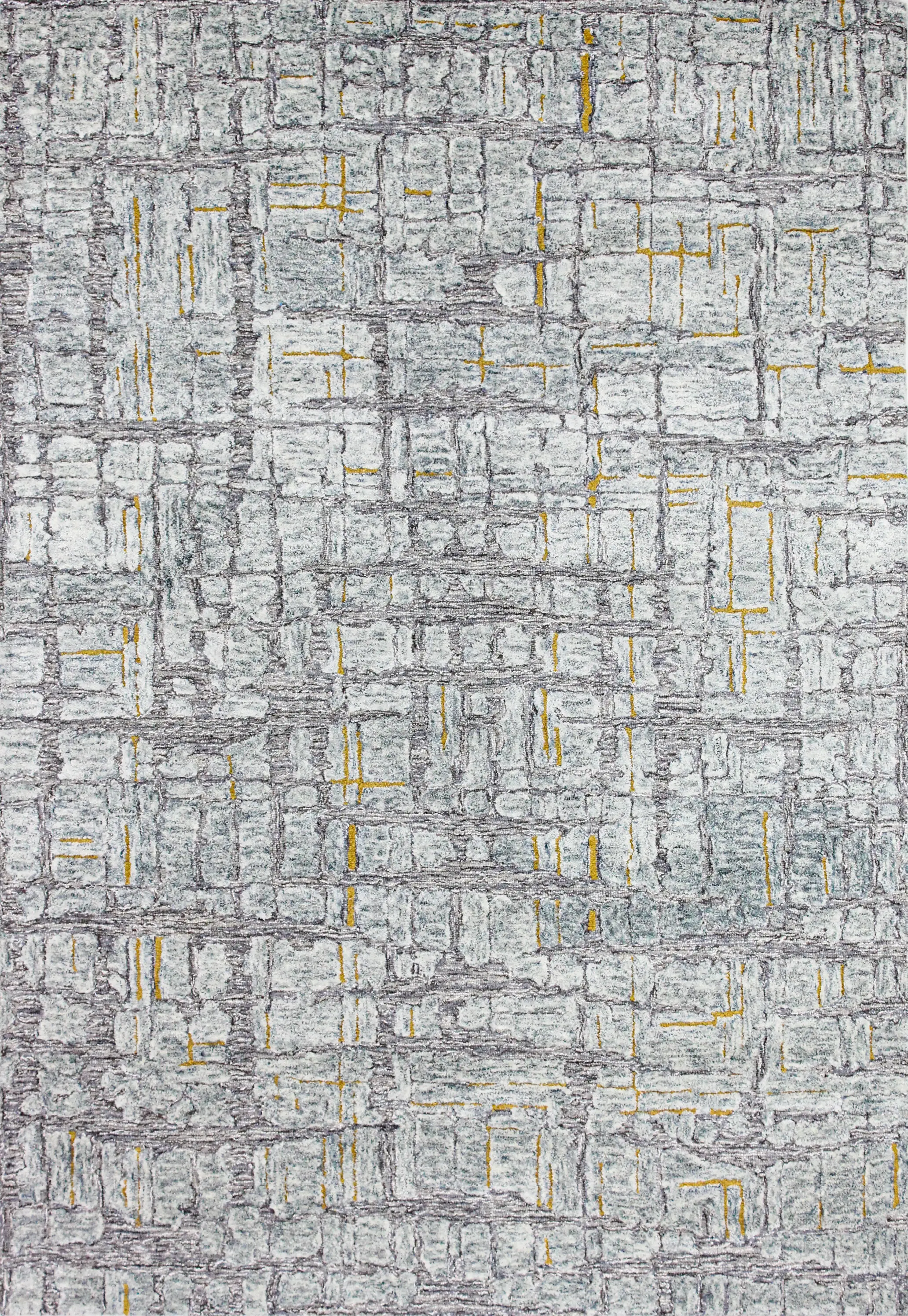 R130-GY-5X7.6-LC165 Noor Gray Wool 5 x 8 Area Rug-2
