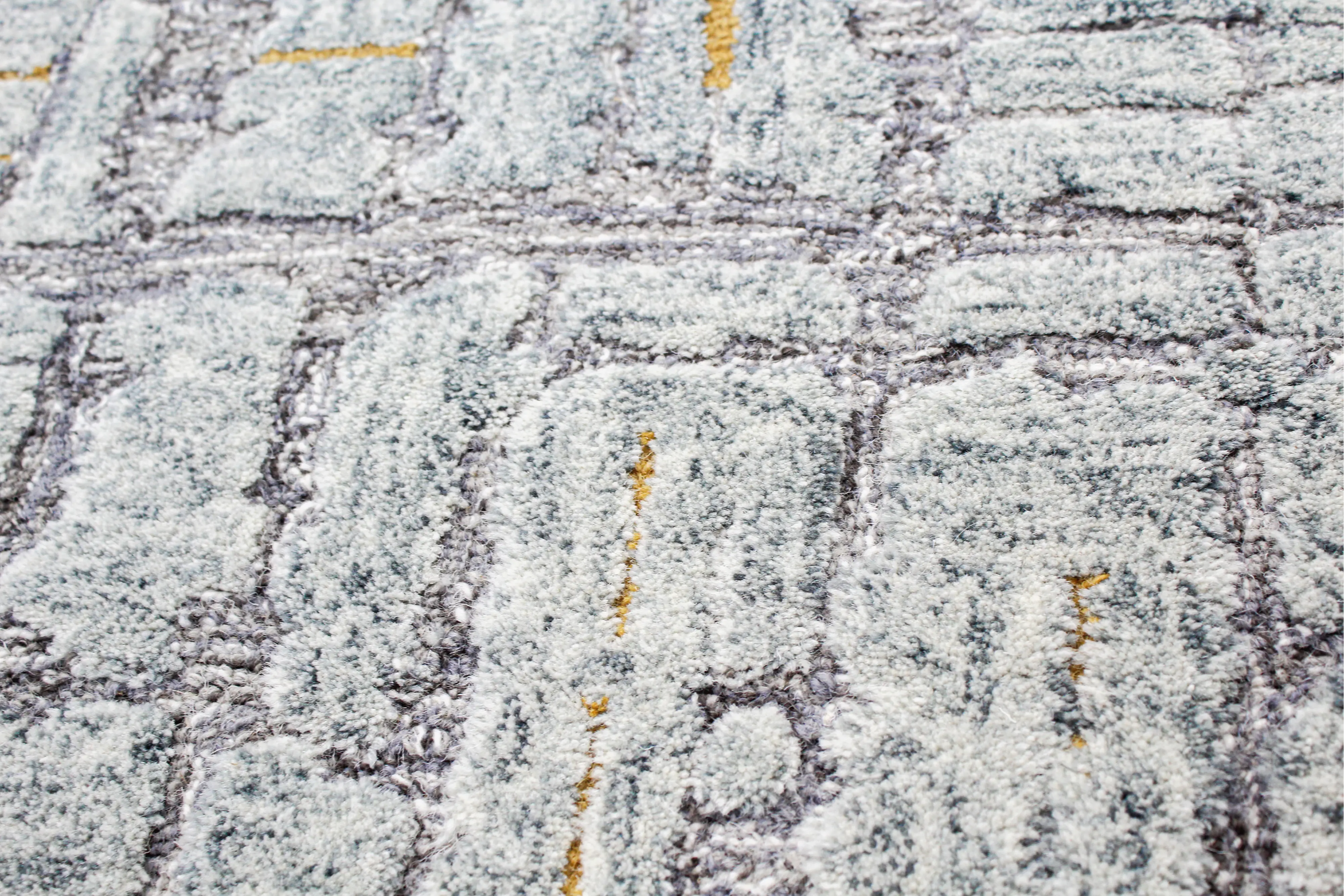 R130-GY-9X12-LC165 Noor Gray Wool 9 x 12 Area Rug-5