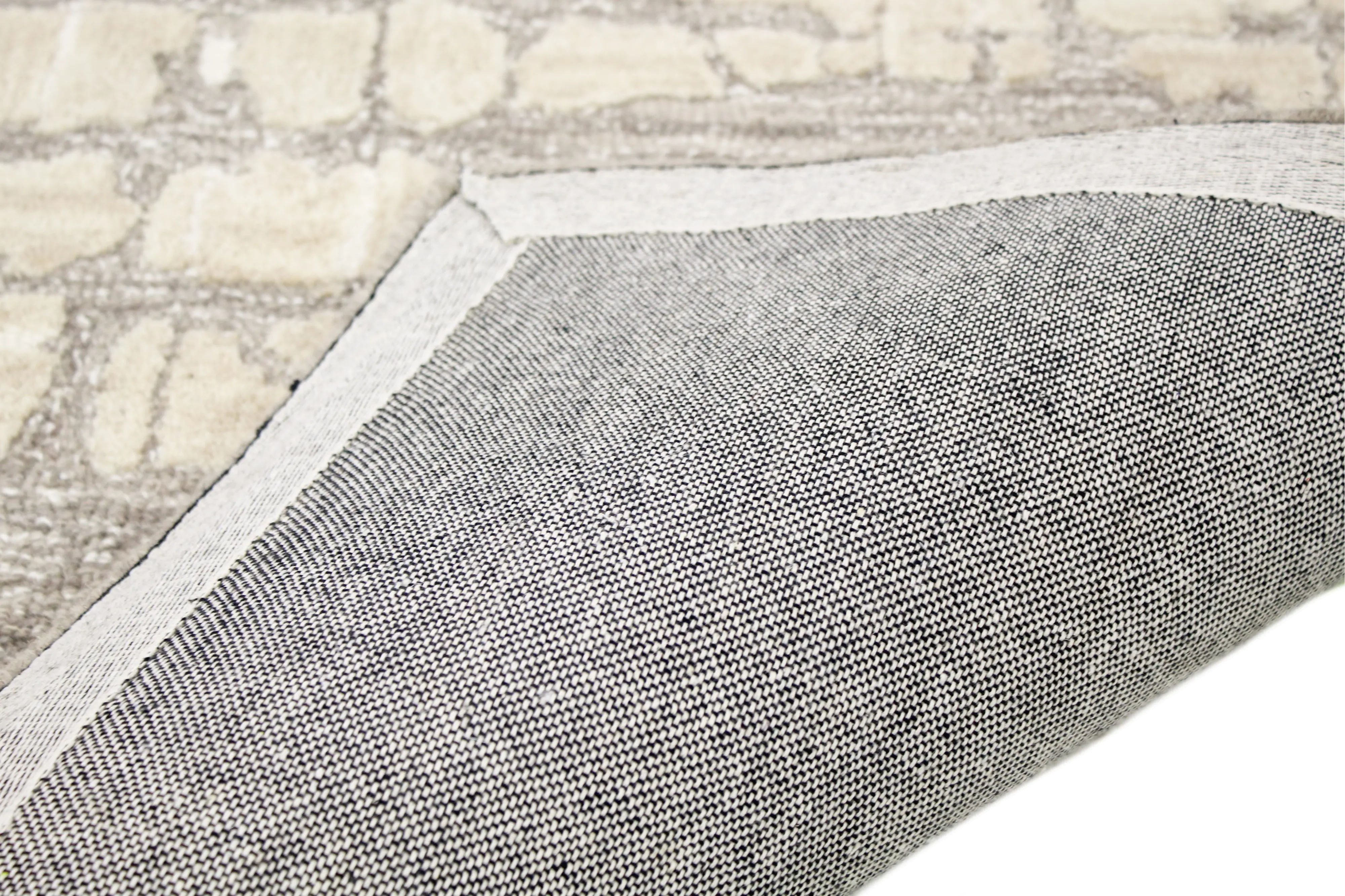 R130-TA-5X7.6-LC165 Noor Taupe Wool 5 x 8 Area Rug-4