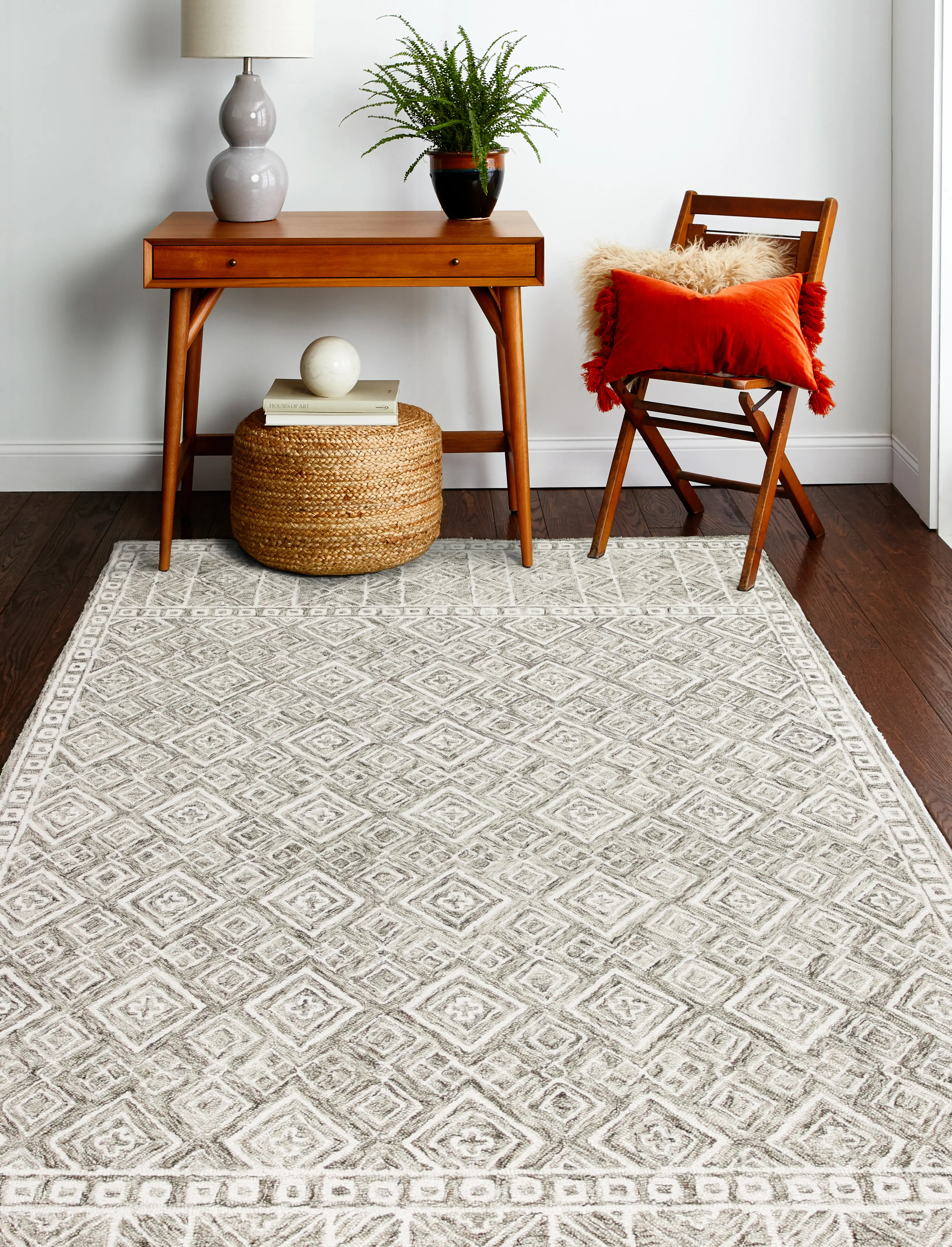 R131-TA-9X12-AL119 Nevin Taupe Geometric 9 x 12 Area Rug-3