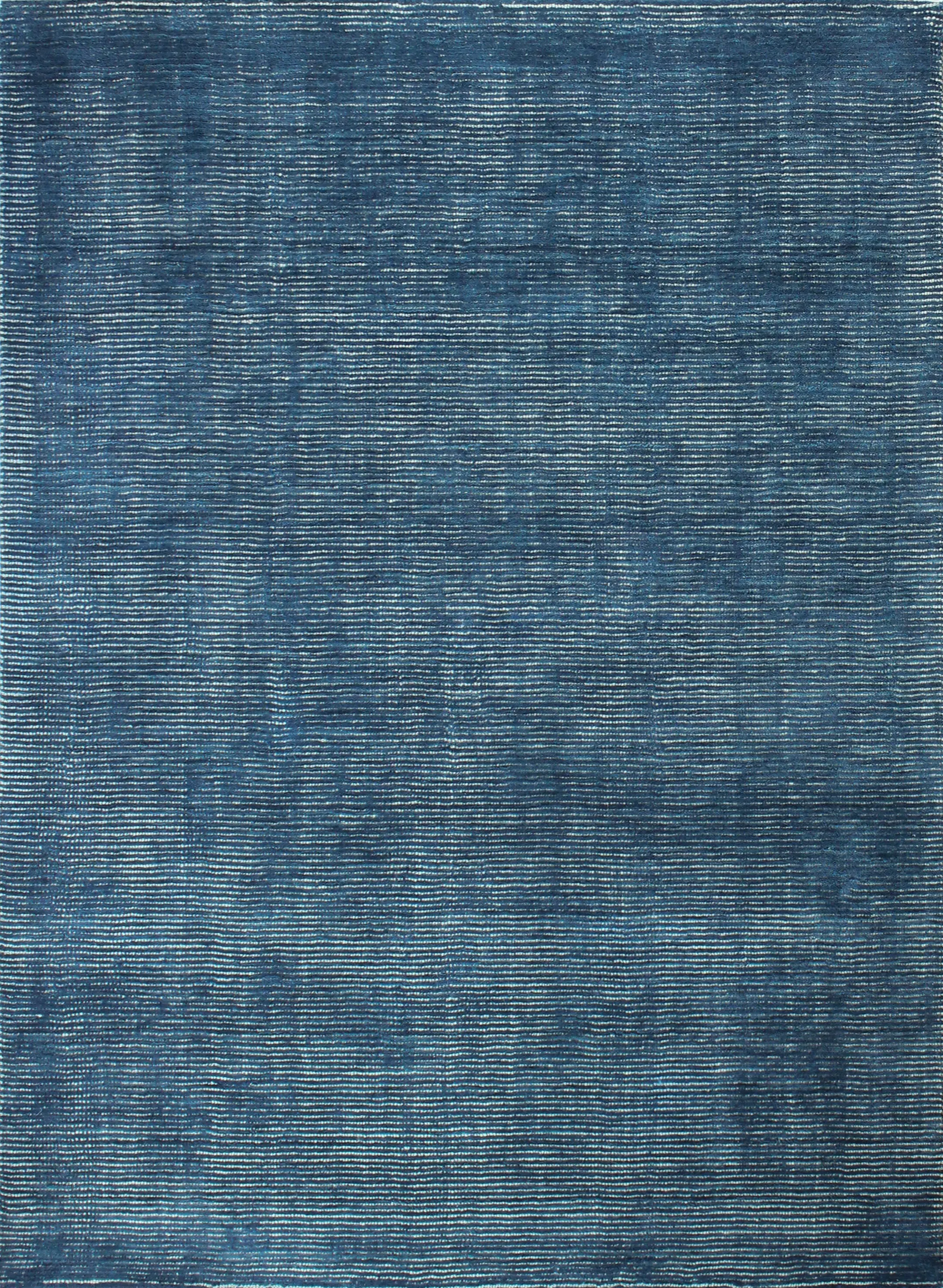 S176-BL-4X6-ALM212 Joyce Blue Wool 4 x 6 Area Rug-2