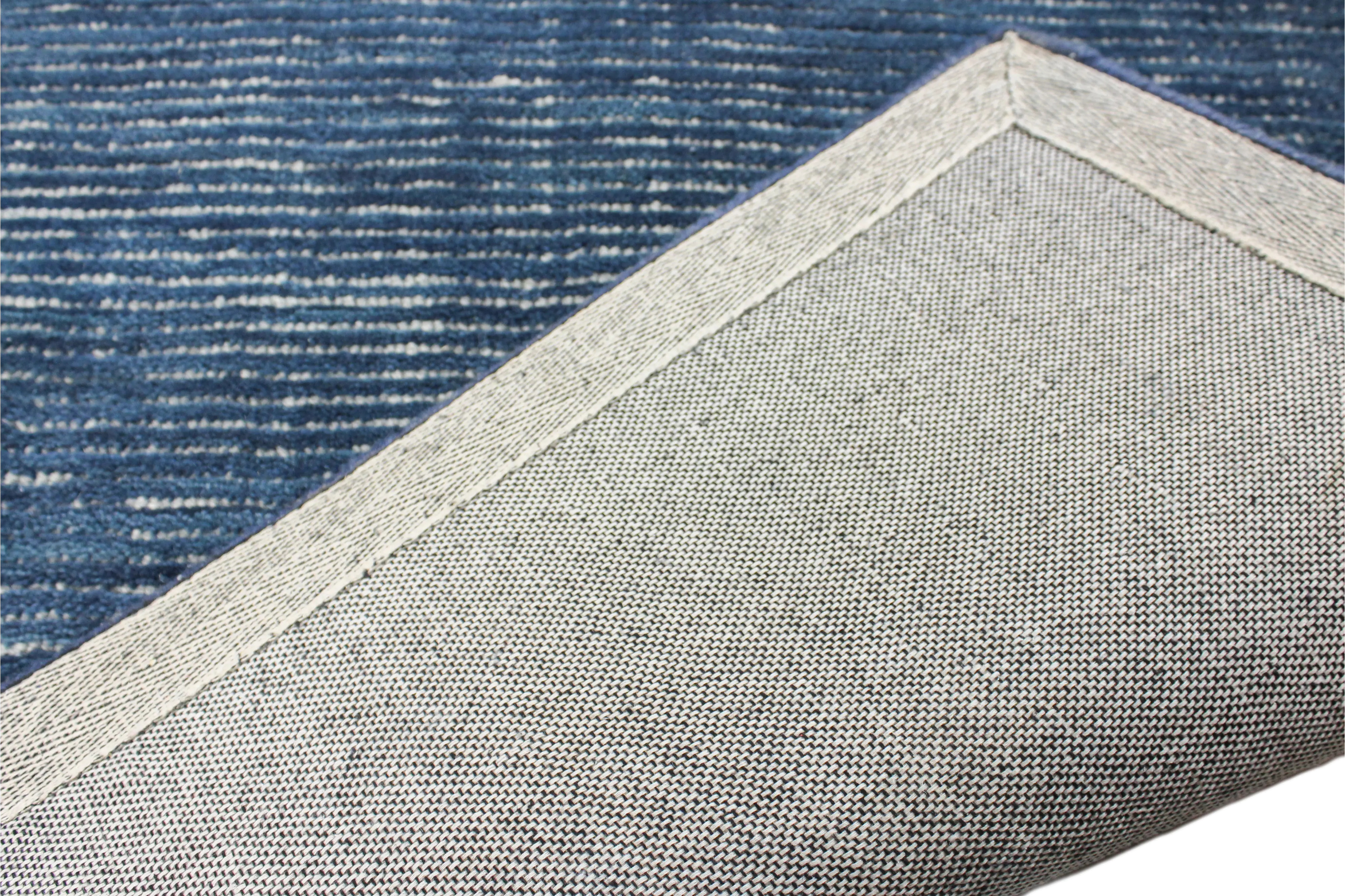 S176-BL-4X6-ALM212 Joyce Blue Wool 4 x 6 Area Rug-1