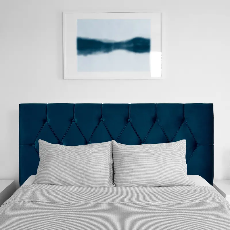 Catalina Velvet Navy Full Headboard