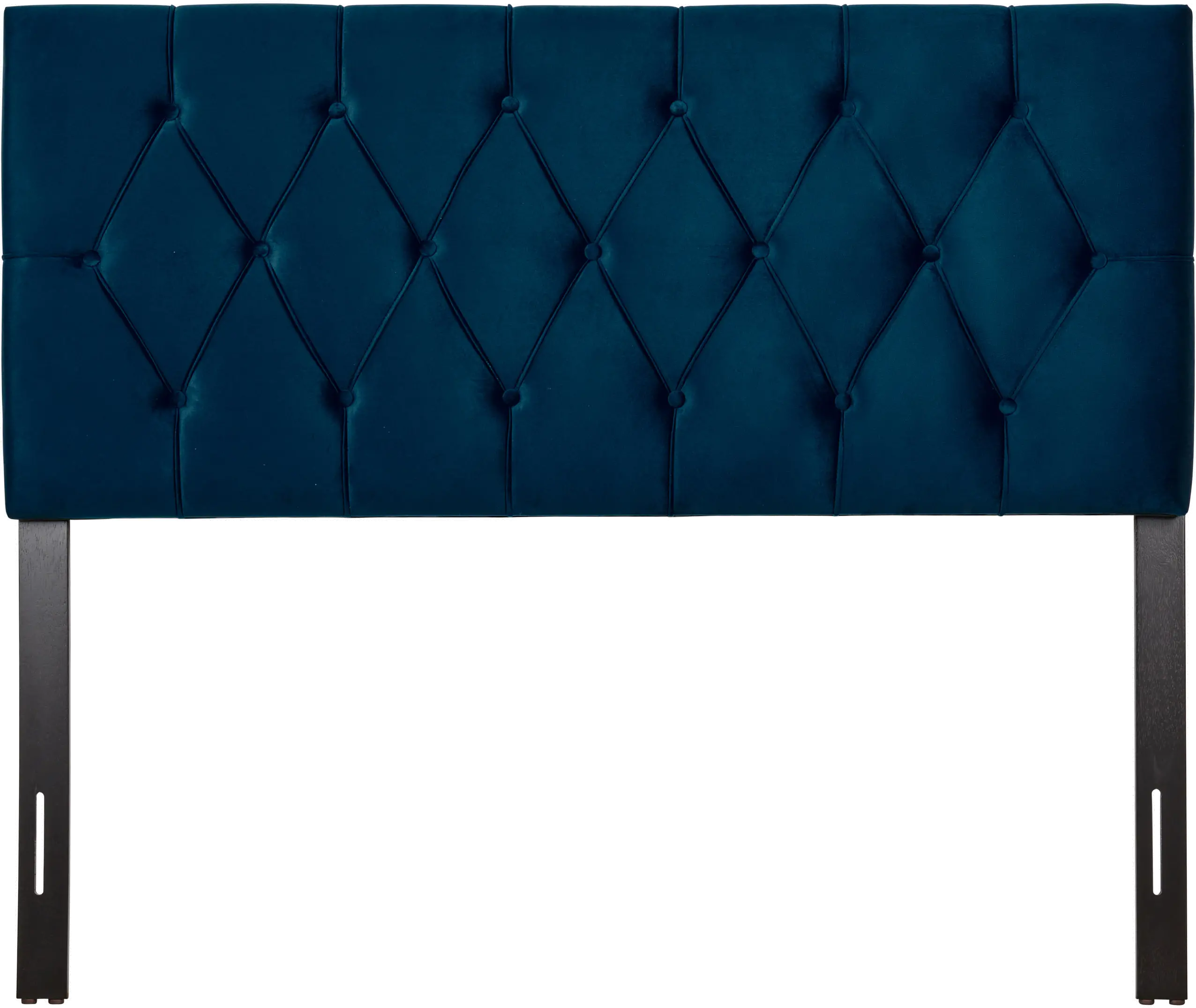 Catalina Velvet Navy Full Headboard-1