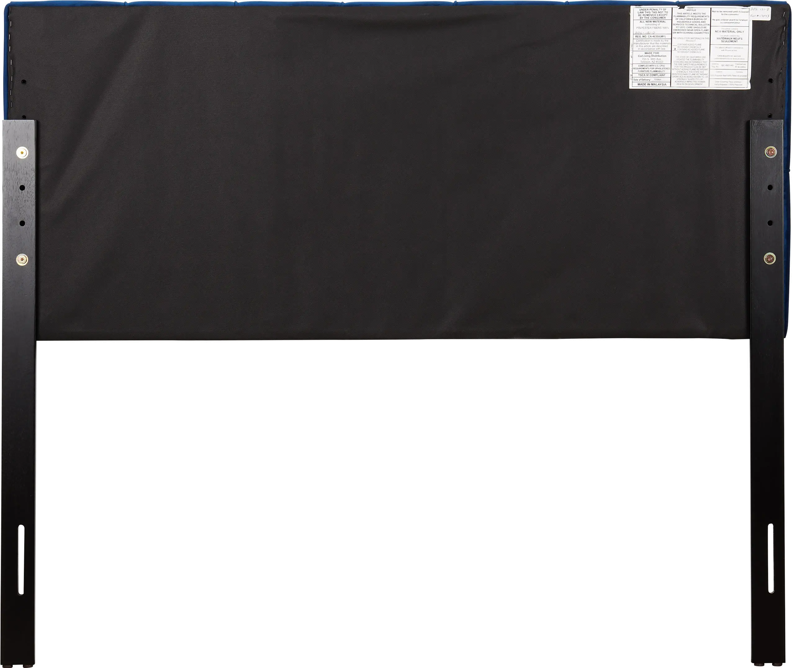 Catalina Velvet Navy Full Headboard-5