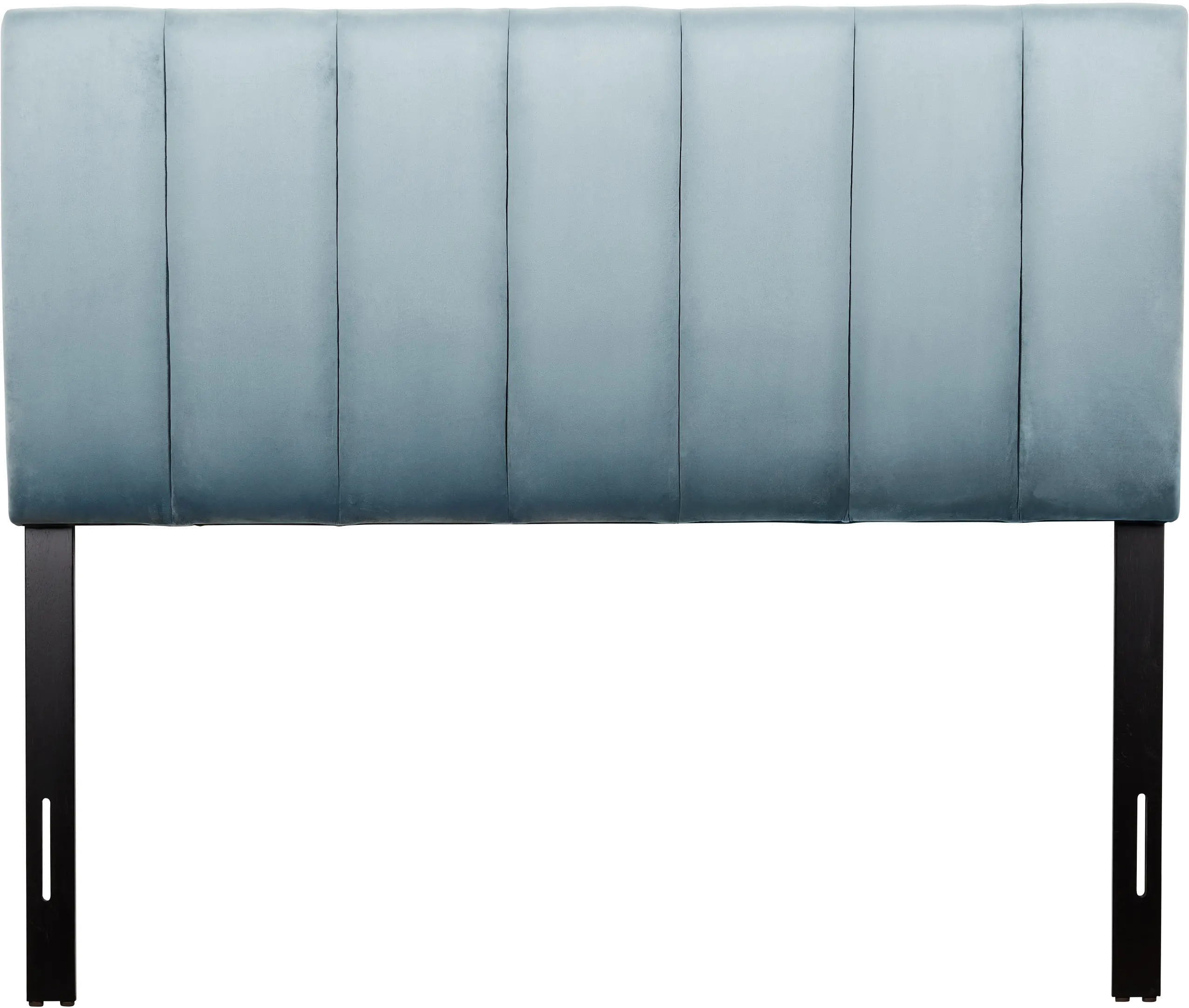 Helena Light Blue Velvet Full Headboard-1