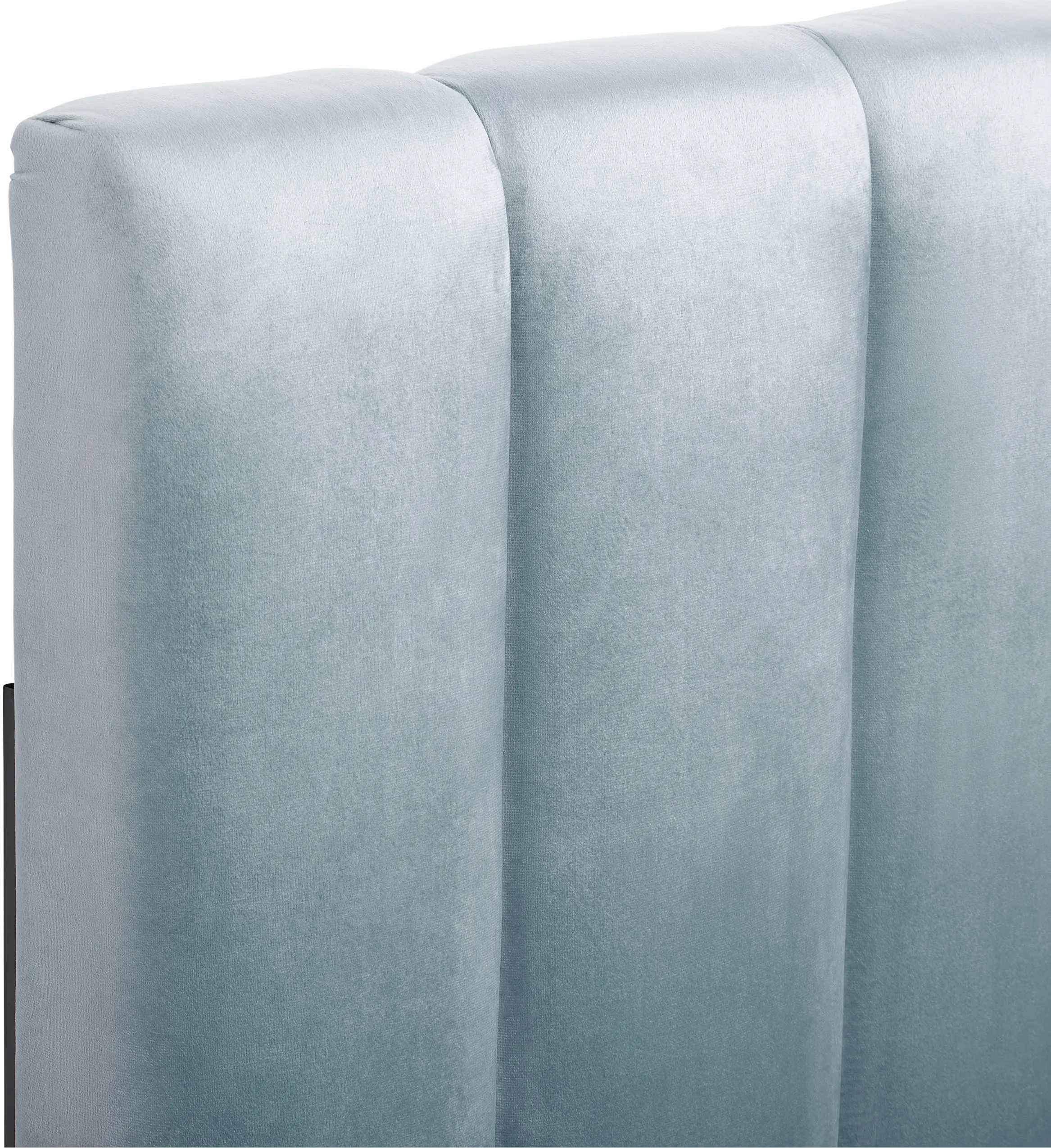 Helena Light Blue Velvet Full Headboard-3
