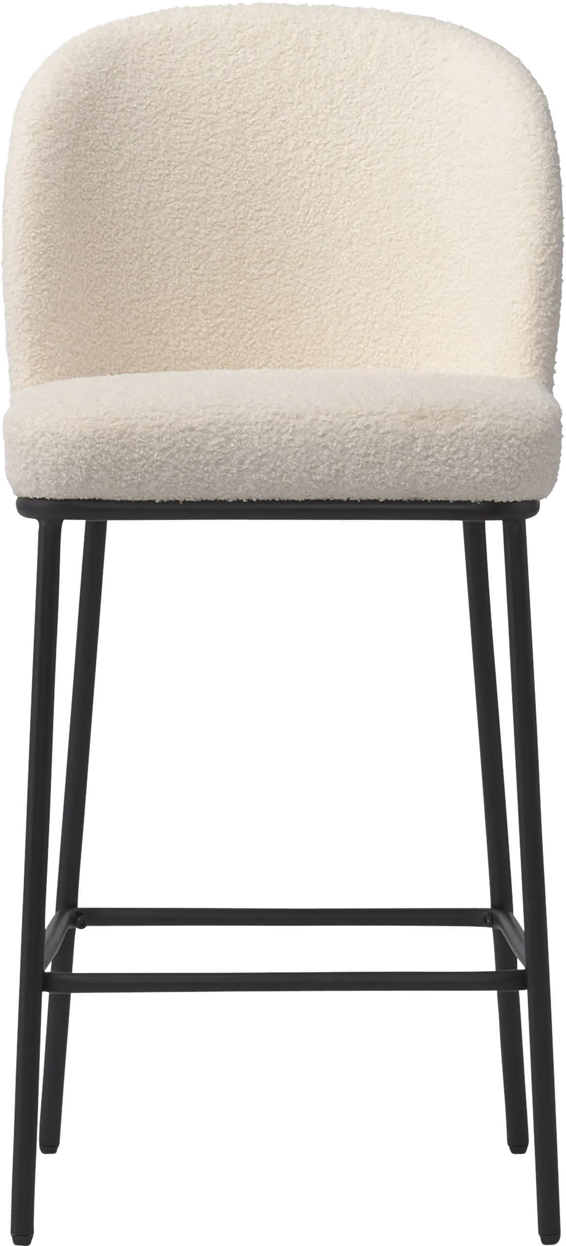 Addison White Boucle Bar Stools, Set of 2-3