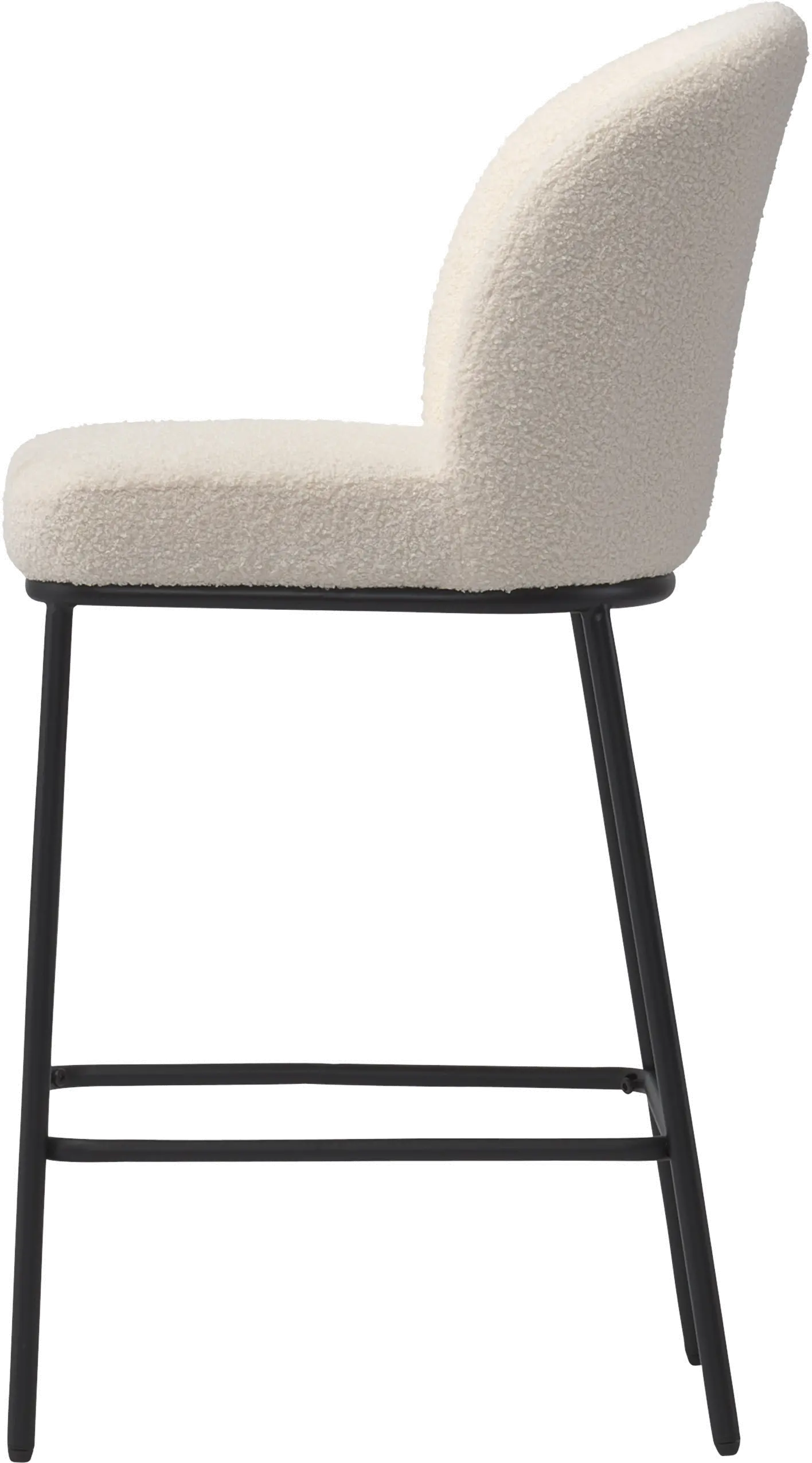 Addison White Boucle Bar Stools, Set of 2-4