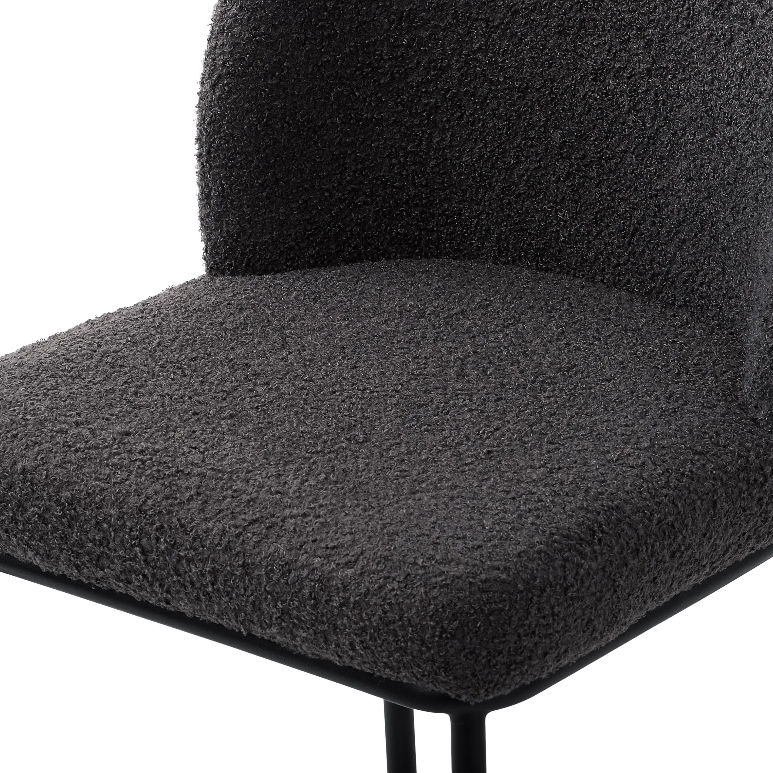 Addison Gray Boucle Bar Stools, Set of 2-6