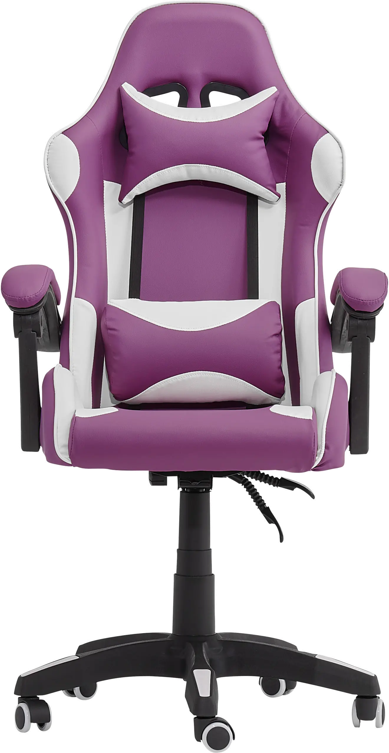 CorLiving Ravagers Gaming Chair in Purple and White-1