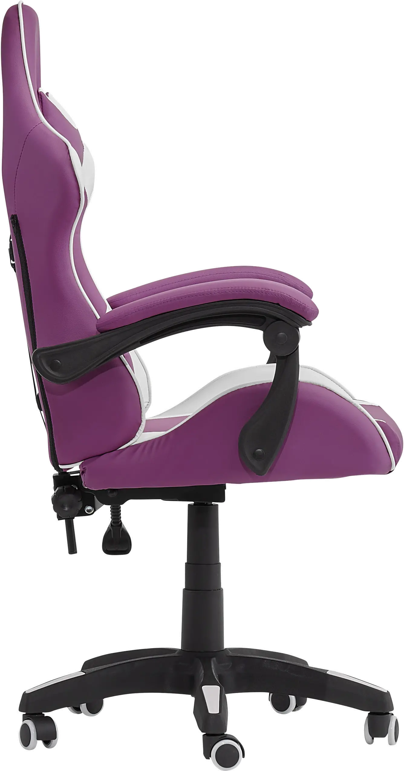 CorLiving Ravagers Gaming Chair in Purple and White-5
