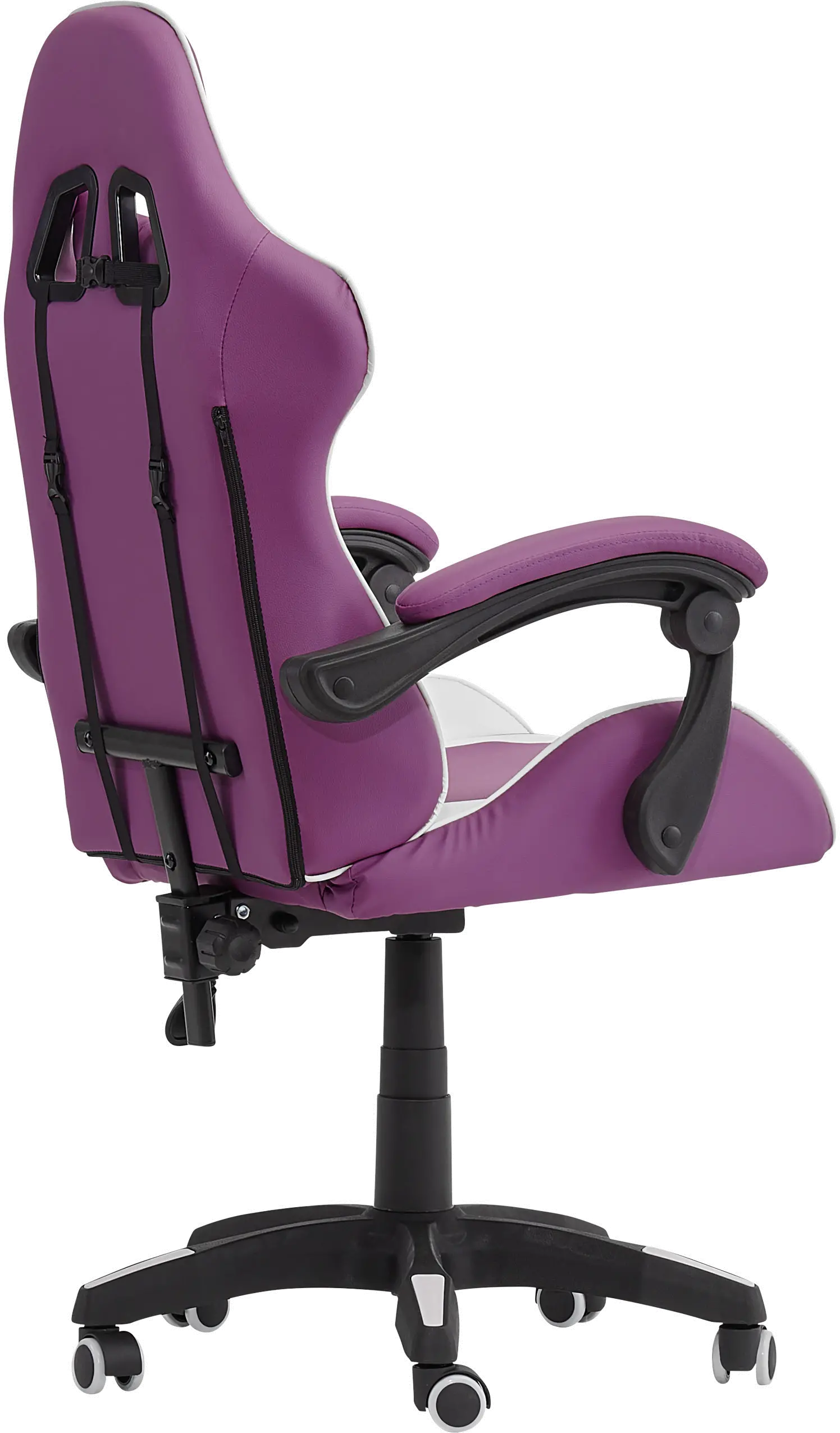 CorLiving Ravagers Gaming Chair in Purple and White-6