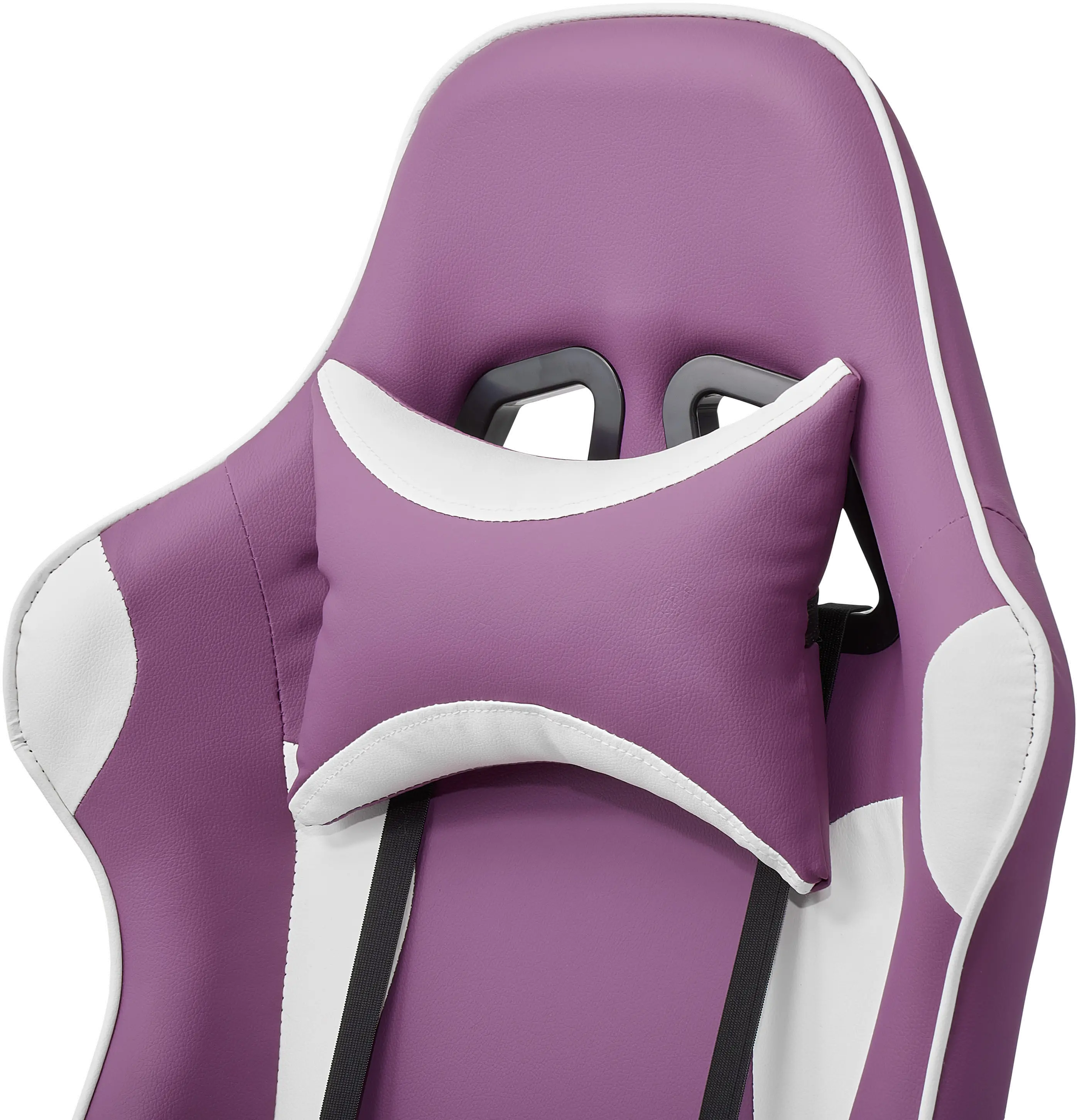 CorLiving Ravagers Gaming Chair in Purple and White-8