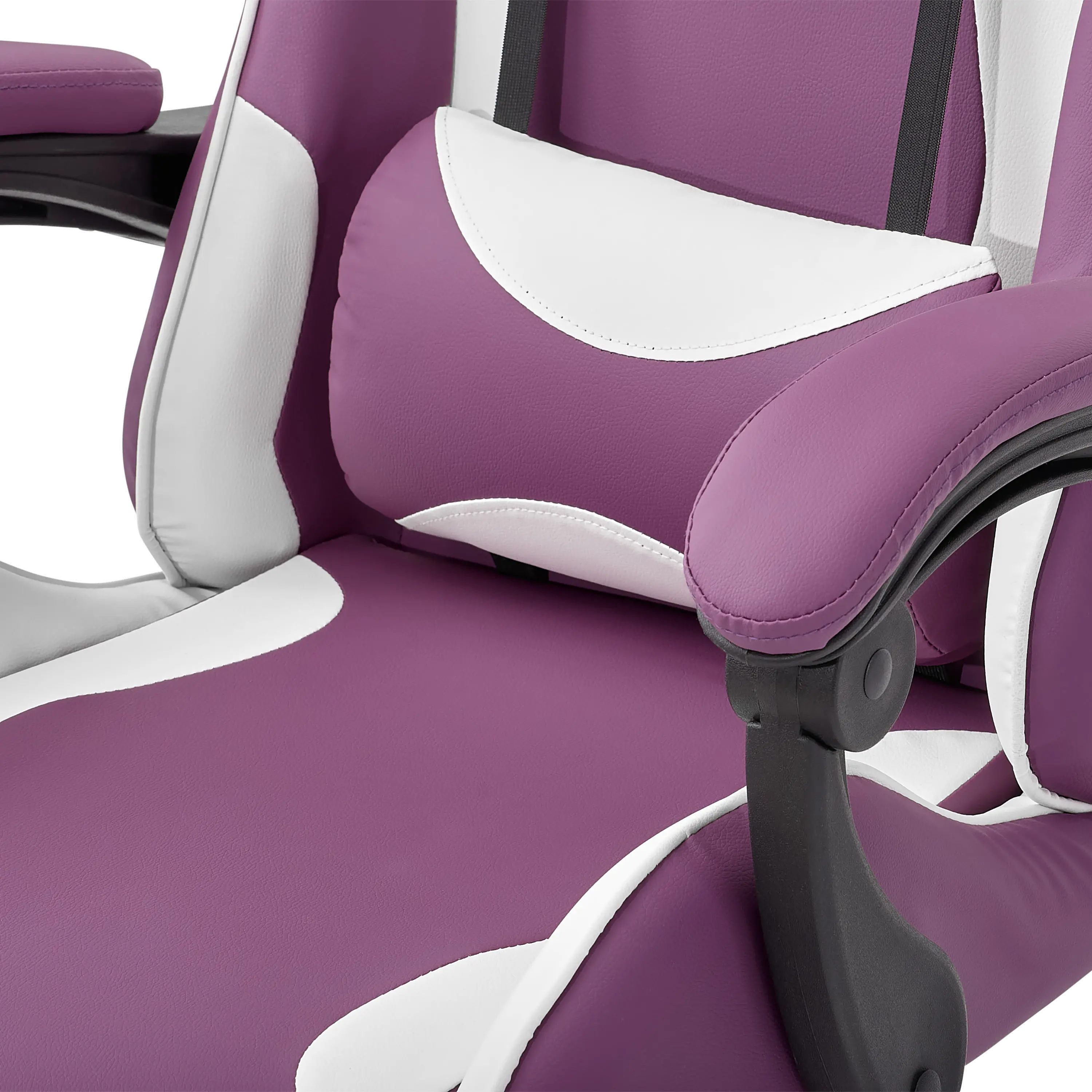 CorLiving Ravagers Gaming Chair in Purple and White-9