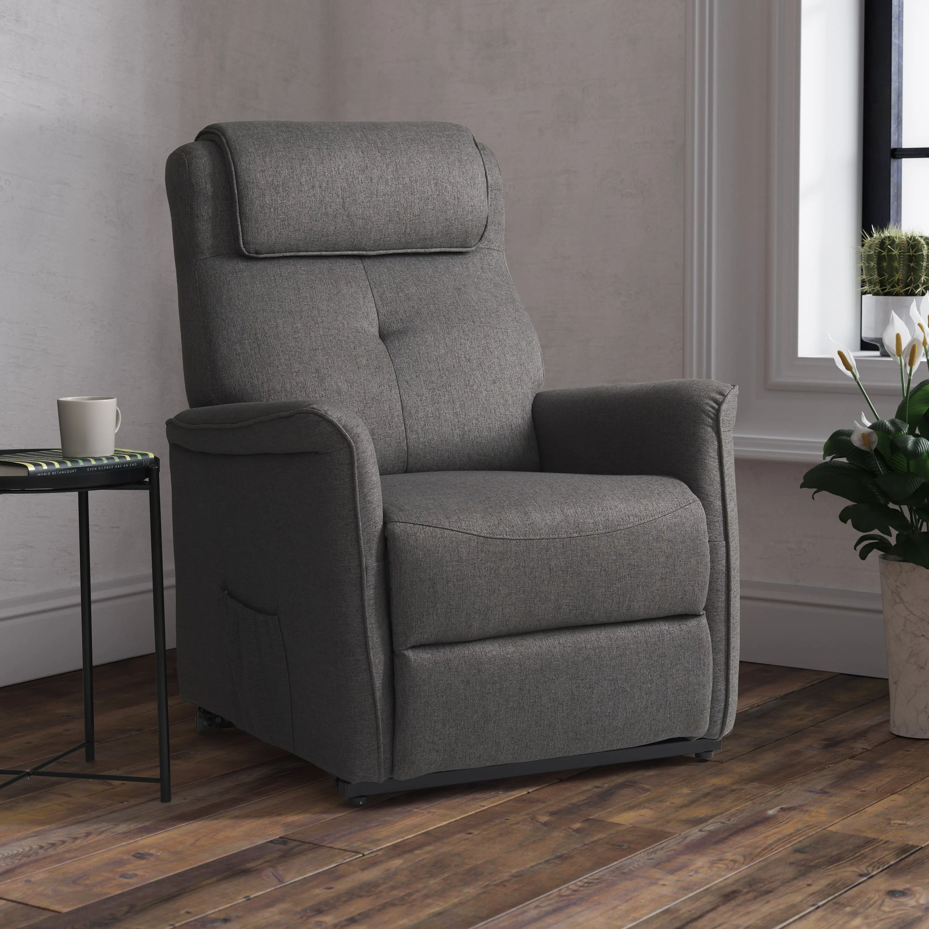 Ashley Gray Power Lift Recliner-2