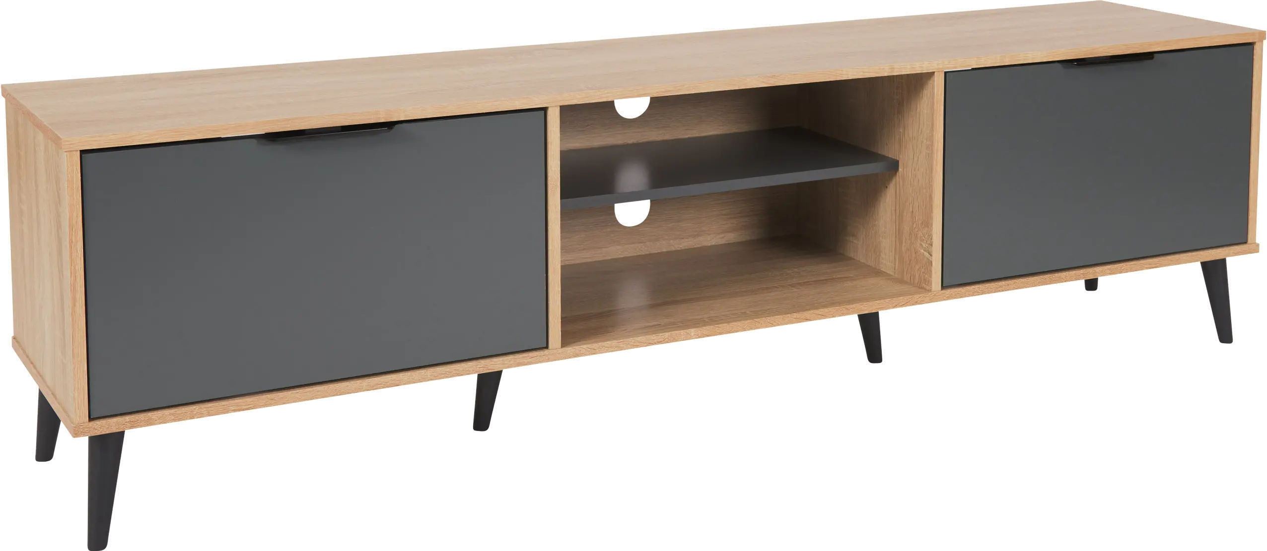 Cole Light Brown TV Stand with Storage-3