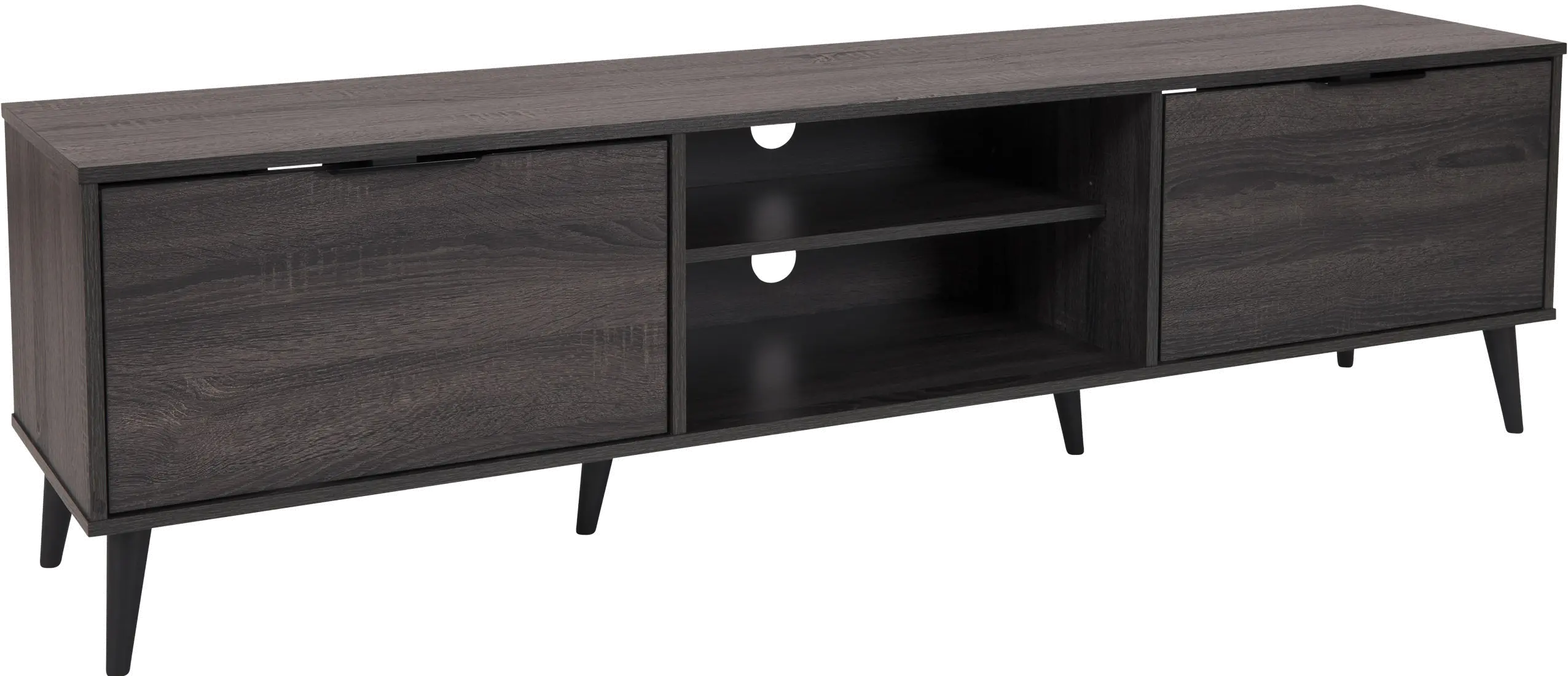Cole Gray TV Stand with Storage-3