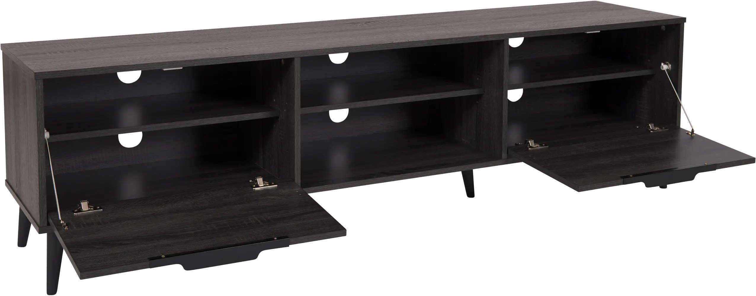 Cole Gray TV Stand with Storage-4