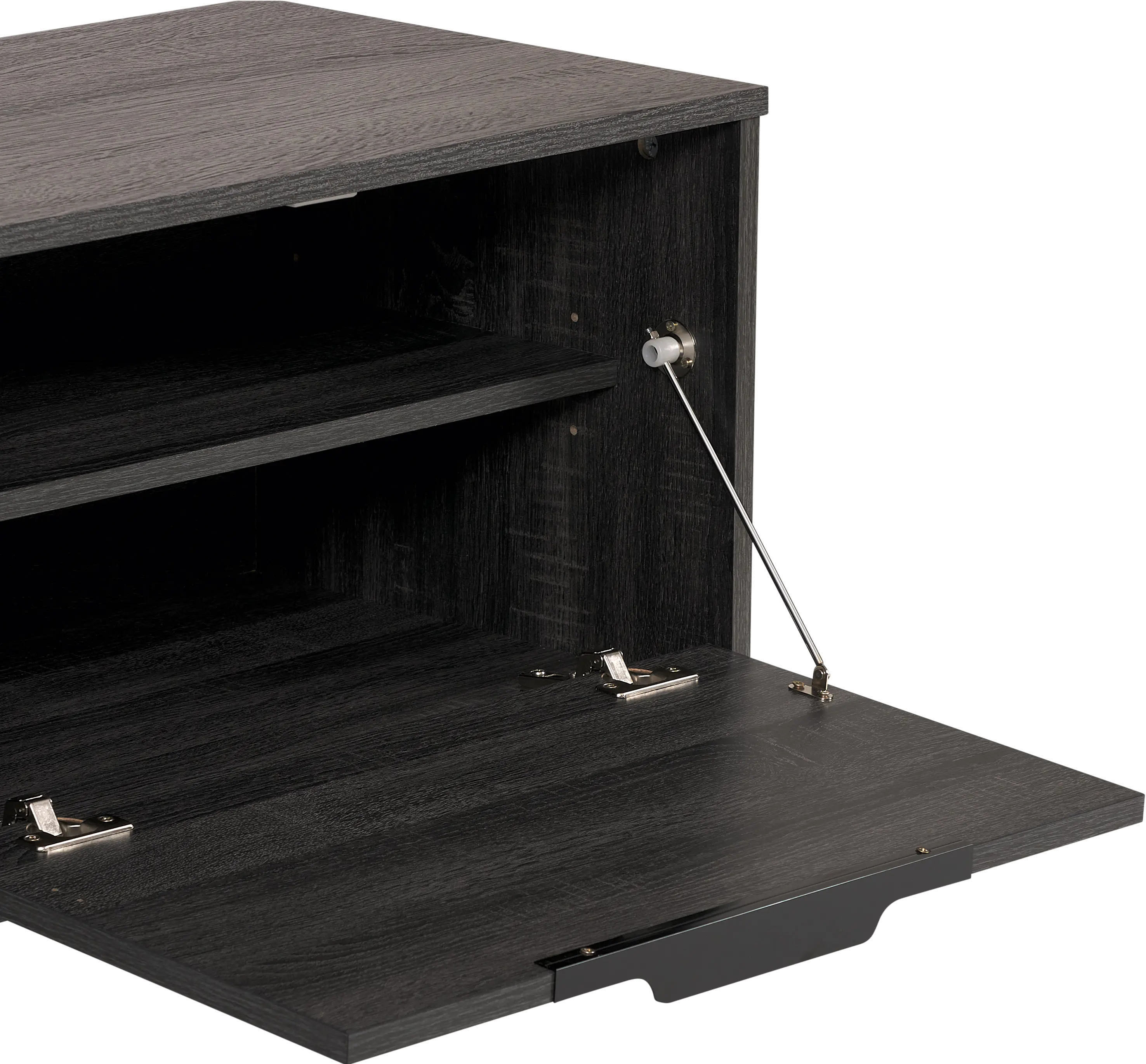 Cole Gray TV Stand with Storage-9