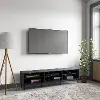 Cole Gray TV Stand with Open Shelves