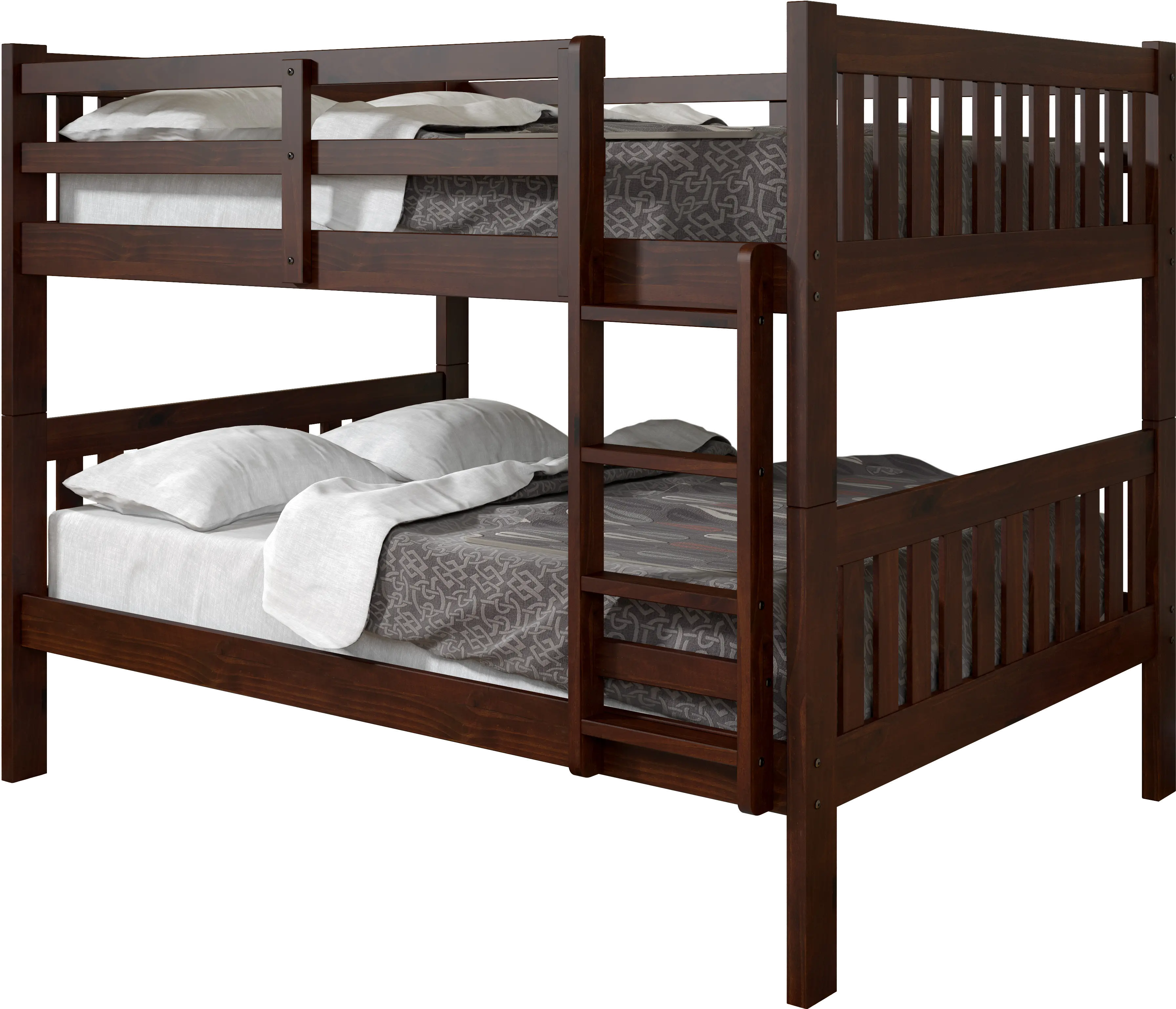 Mission Cappuccino Full-over-Full Bunk Bed-1