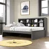 Gray Full Bookcase Daybed