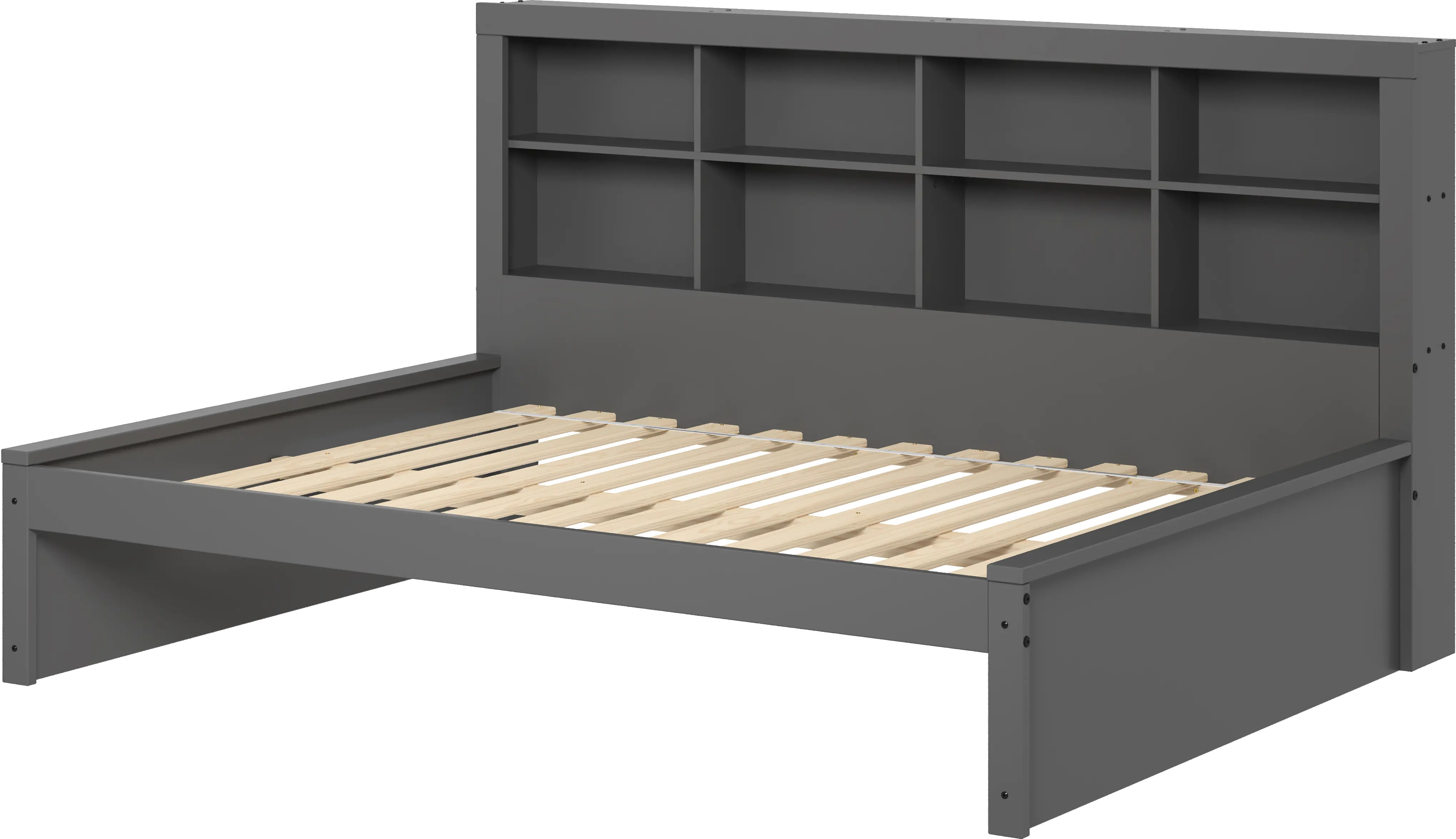 Gray Full Bookcase Daybed-1