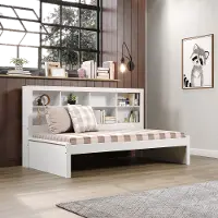 White Twin Bookcase Daybed