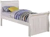 Mission White Twin Sleigh Bed