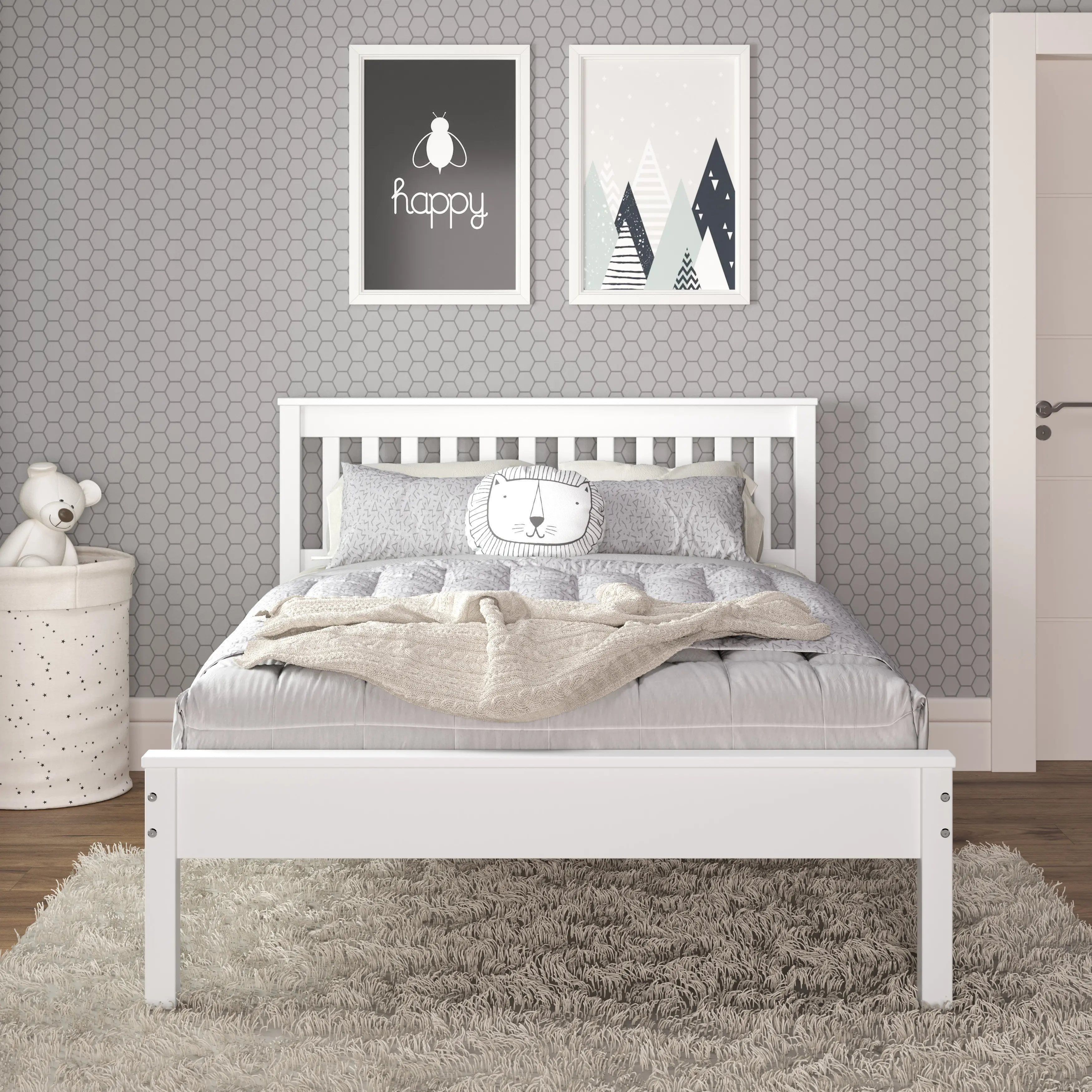 Contempo White Full Bed-3