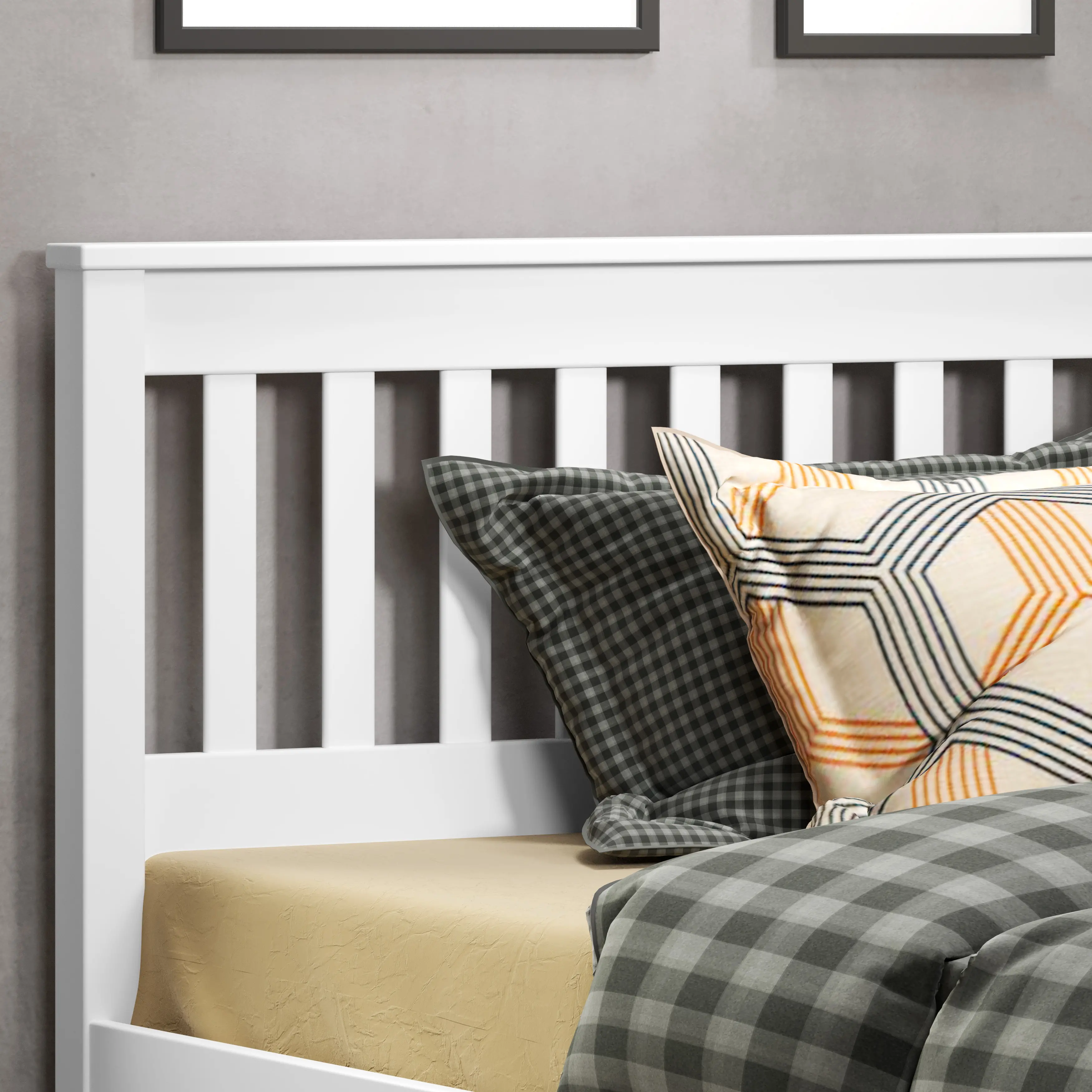 Contempo White Twin Bed with Trundle-3