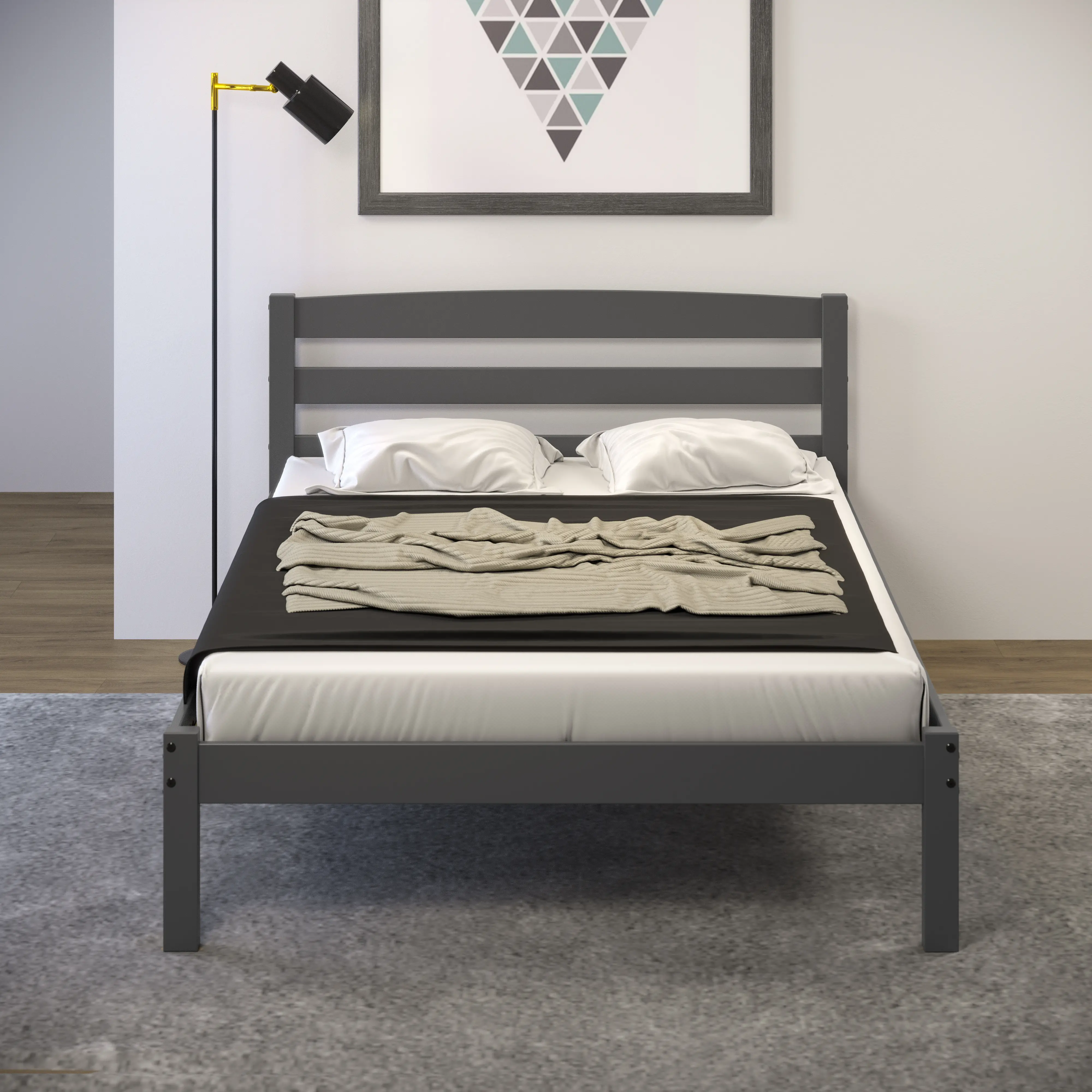 Econo Gray Full Bed-1