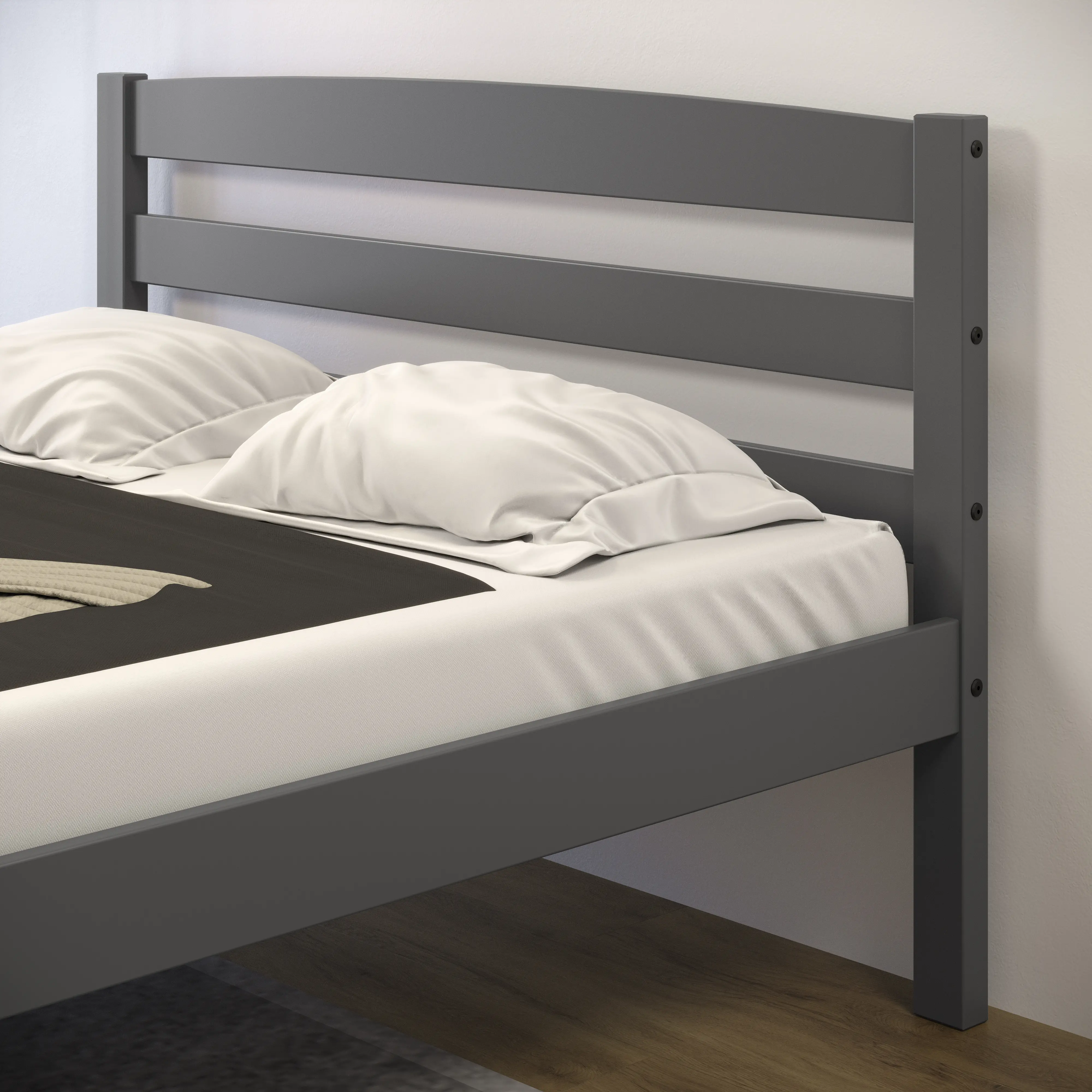Econo Gray Full Bed with Trundle-3