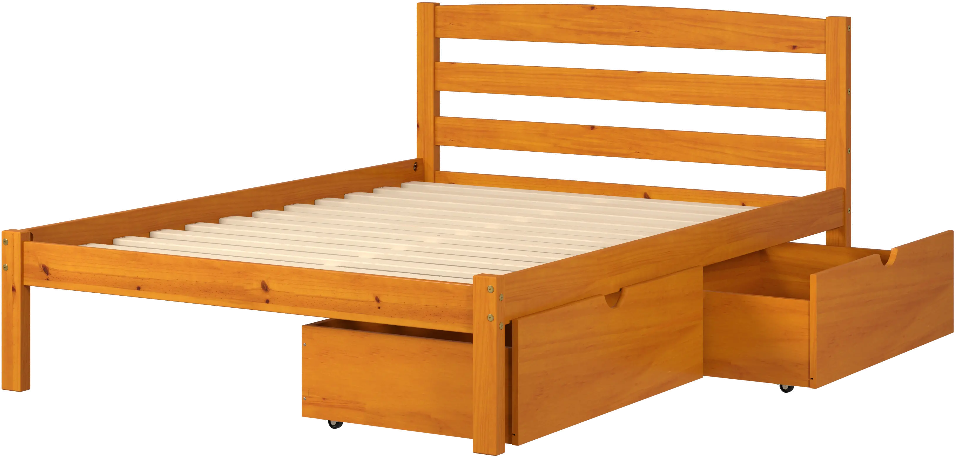 Econo Honey Full Bed with Storage Drawers-1