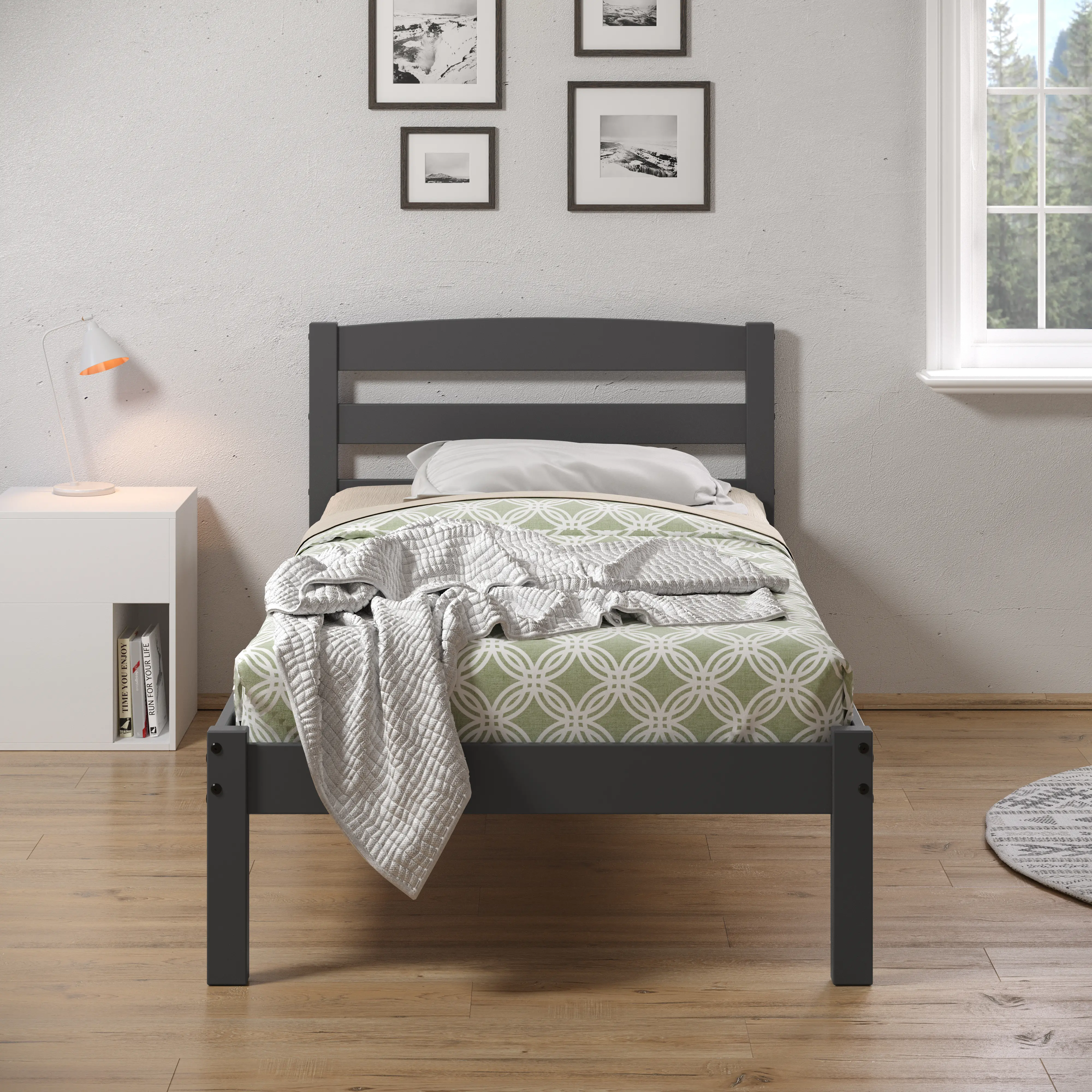 Econo Gray Twin Bed-3