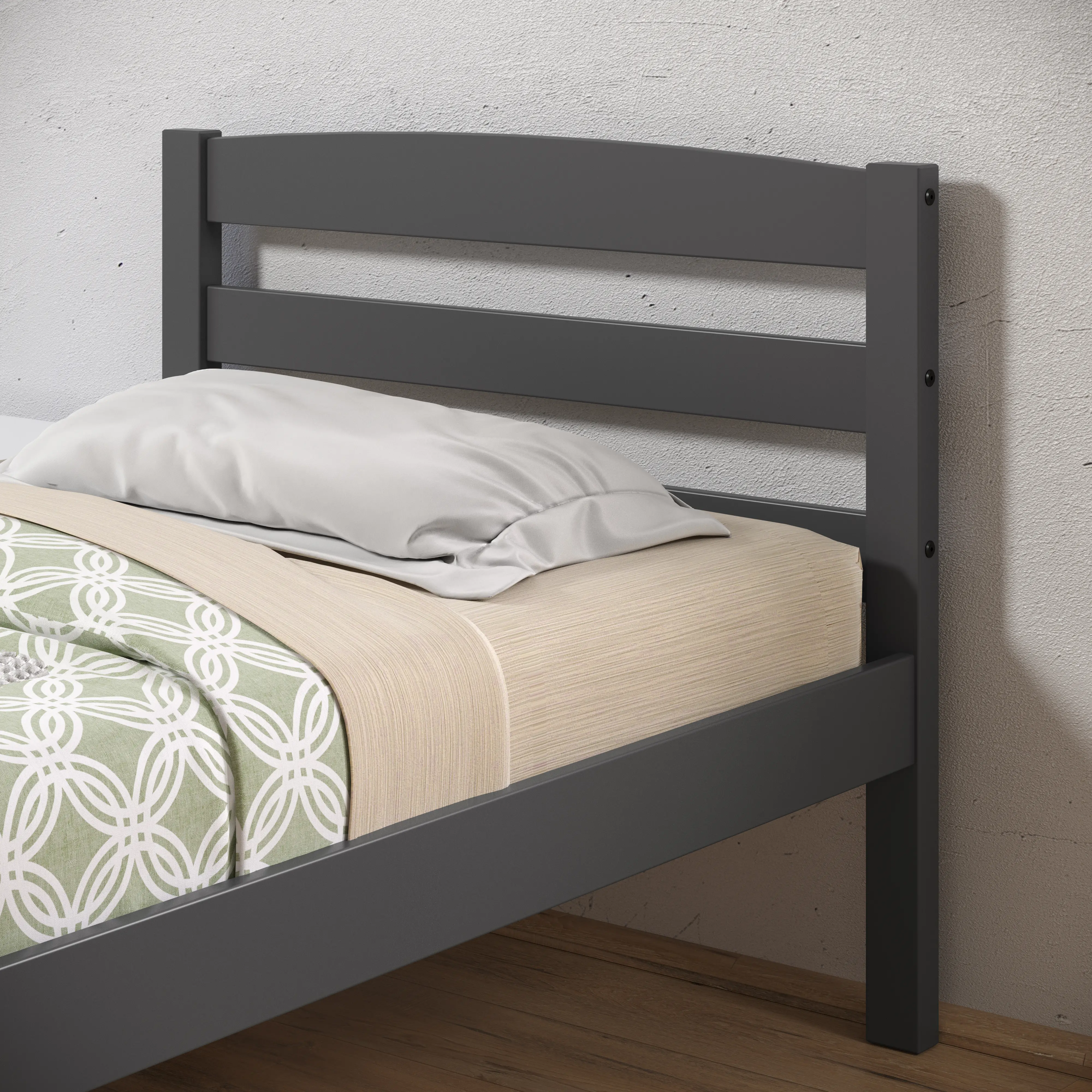 Econo Gray Twin Bed with Trundle-3