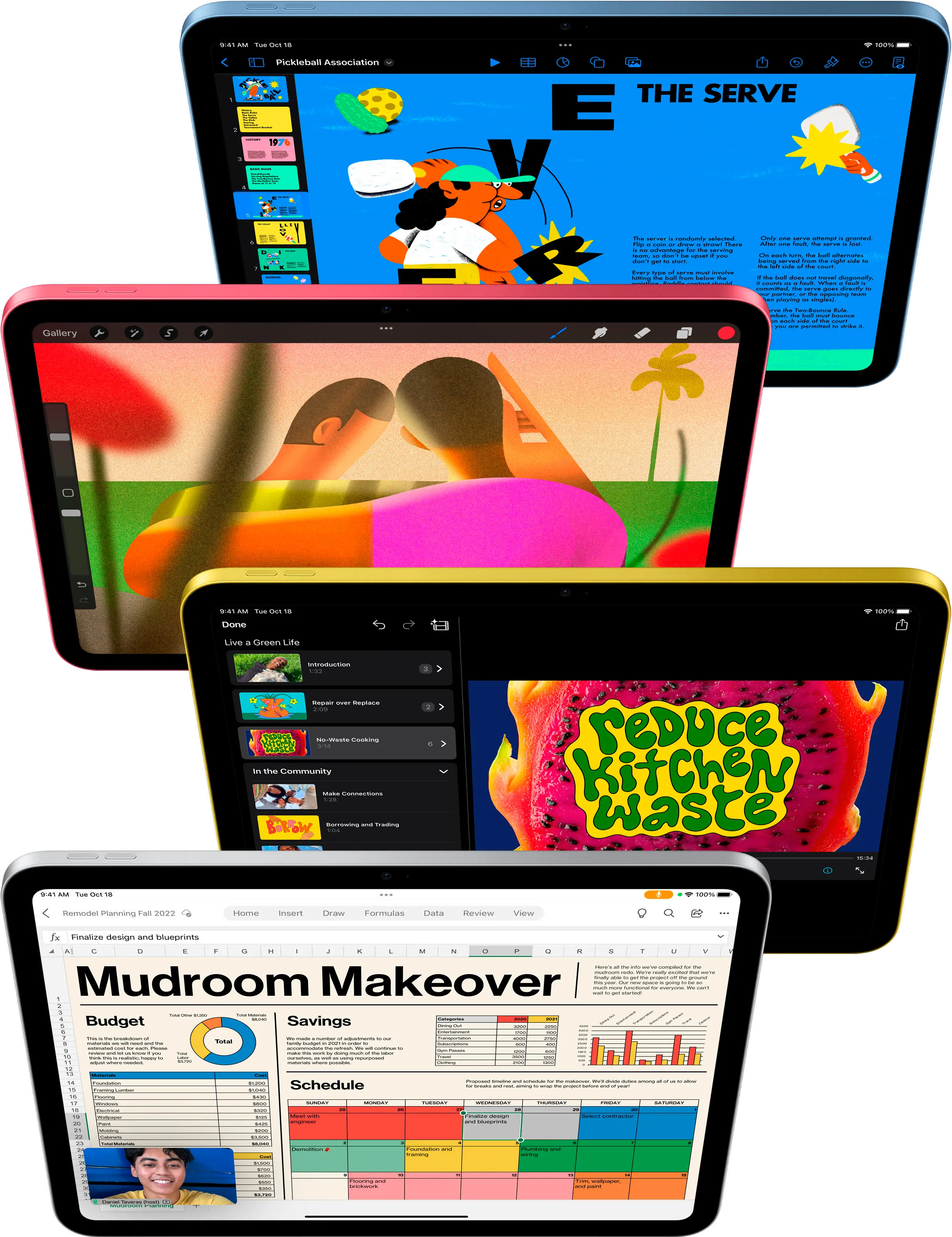 MPQ23LL/A Apple 10.9  iPad (10th Generation) with Wi-Fi - 64GB - Yellow-3