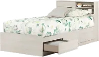 15135 Fynn Light Gray Twin Bed and Headboard Set - South Shore