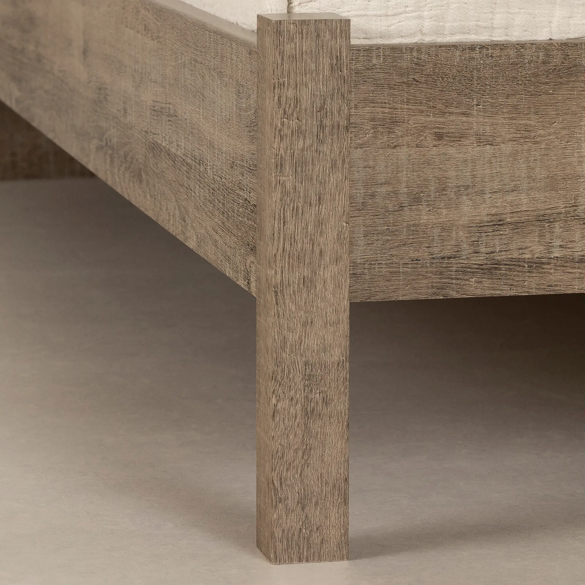 15137 Munich Weathered Oak Queen Platform Bed Set - South Shore-4