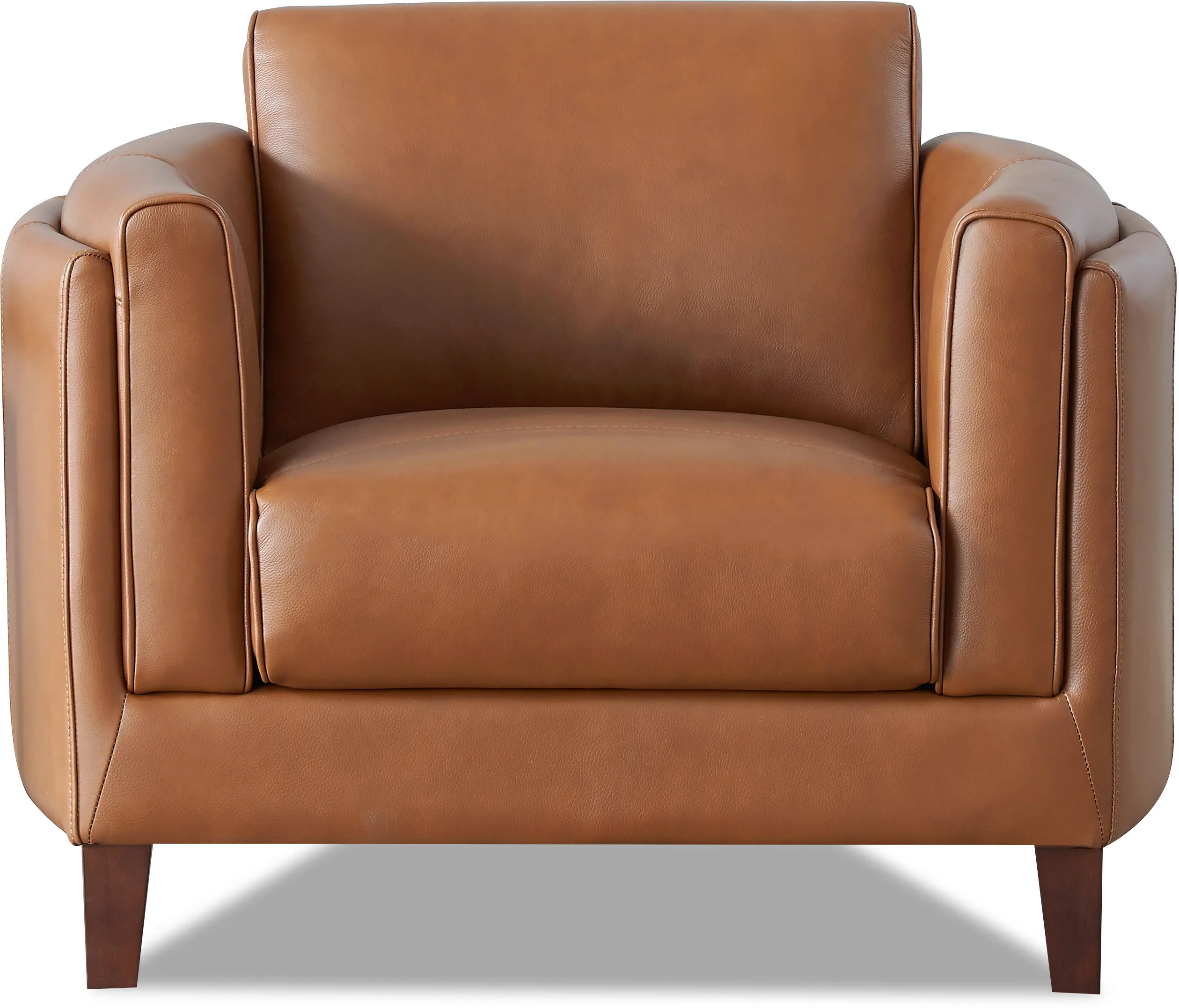 Pacer Nutmeg Top Grain Leather Chair-1
