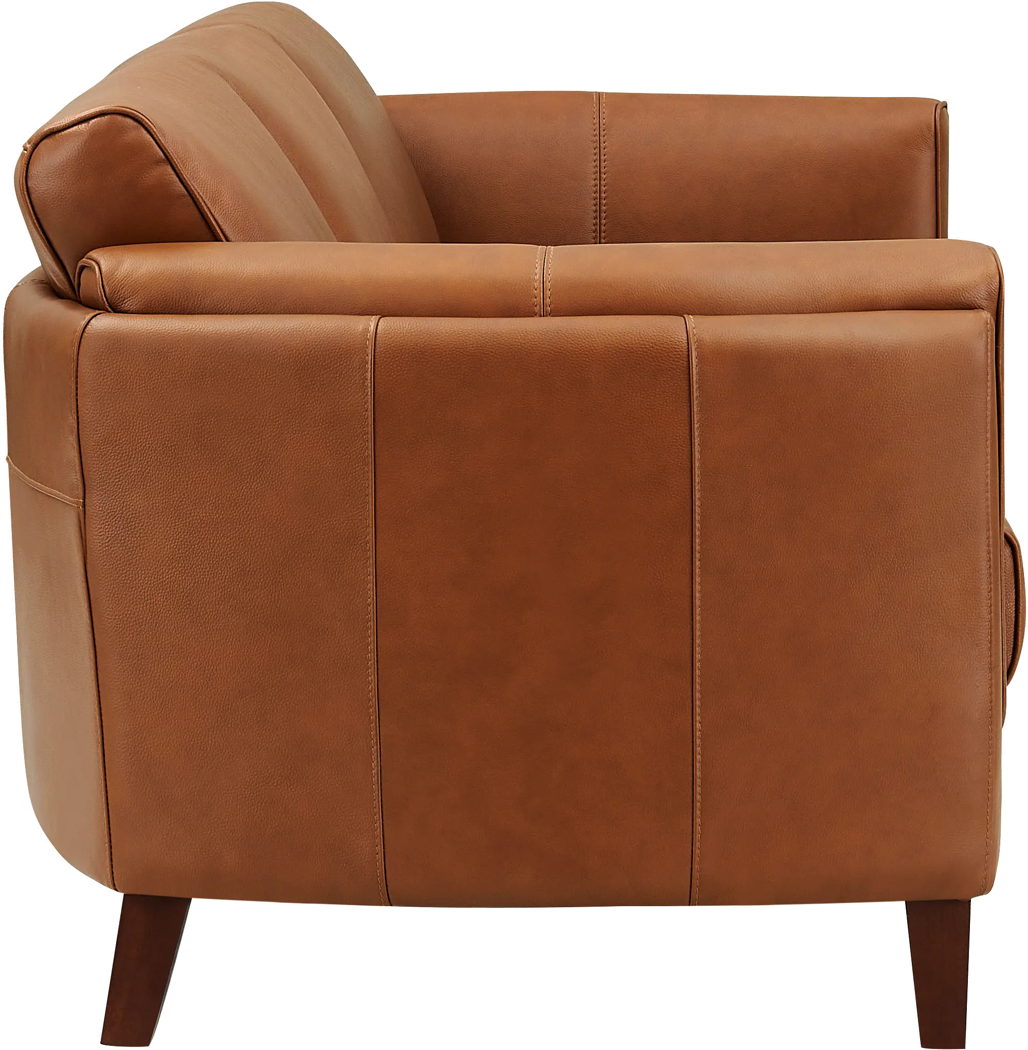 Pacer Nutmeg Top Grain Leather Chair-2