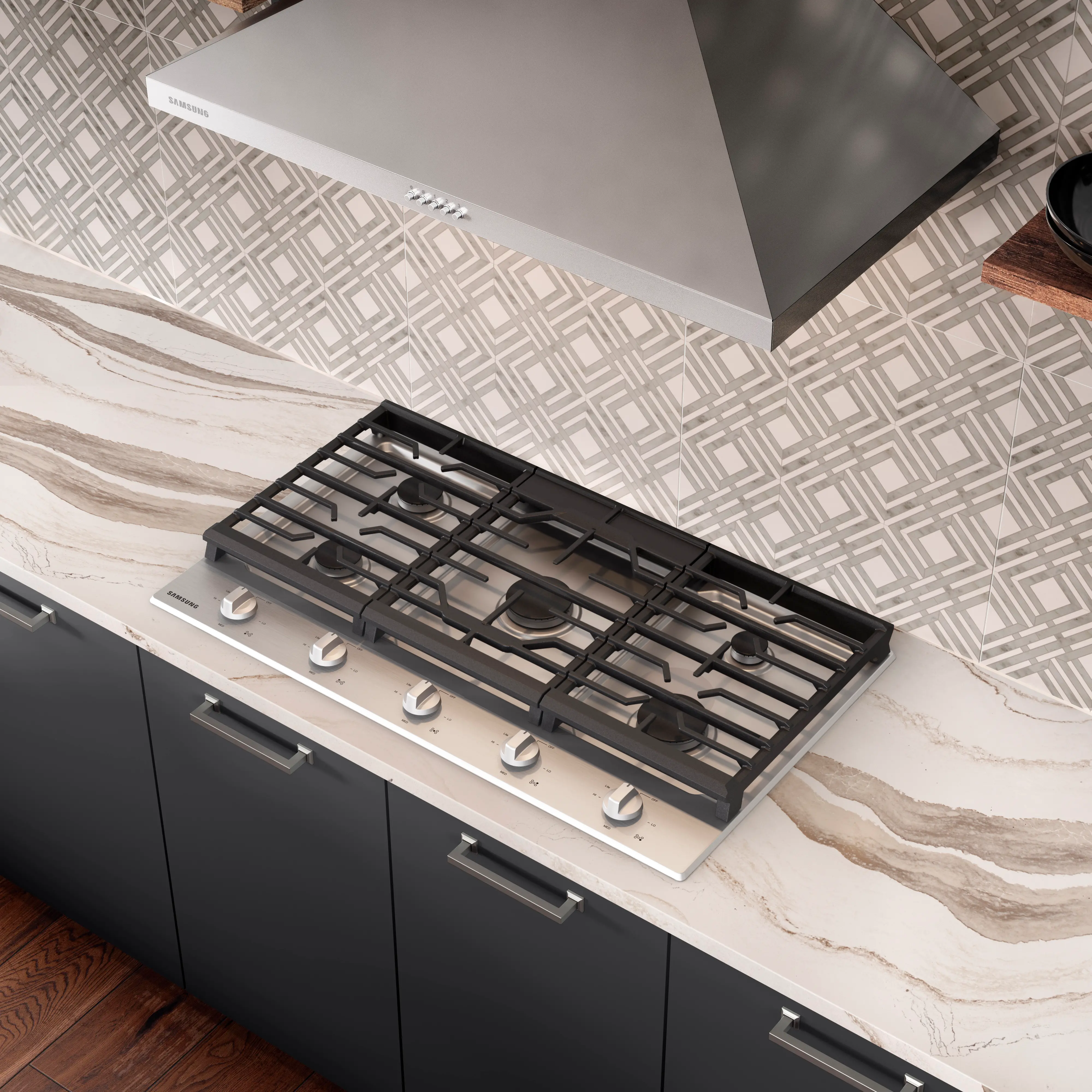 NA30R5310FS Samsung 30 Inch Gas Cooktop - Stainless Steel-2