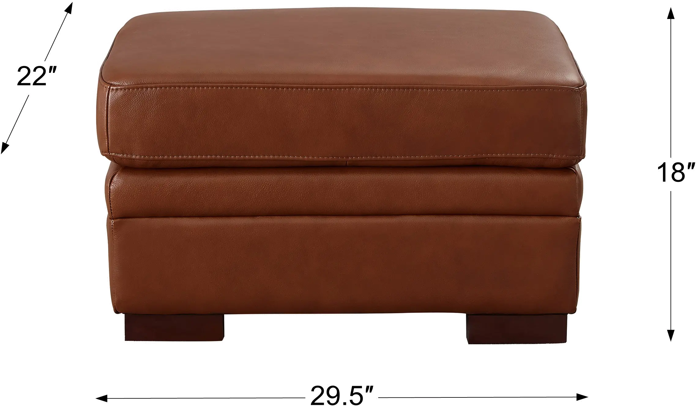 Chatsworth Brown Leather 4 Piece Living Room Set-5