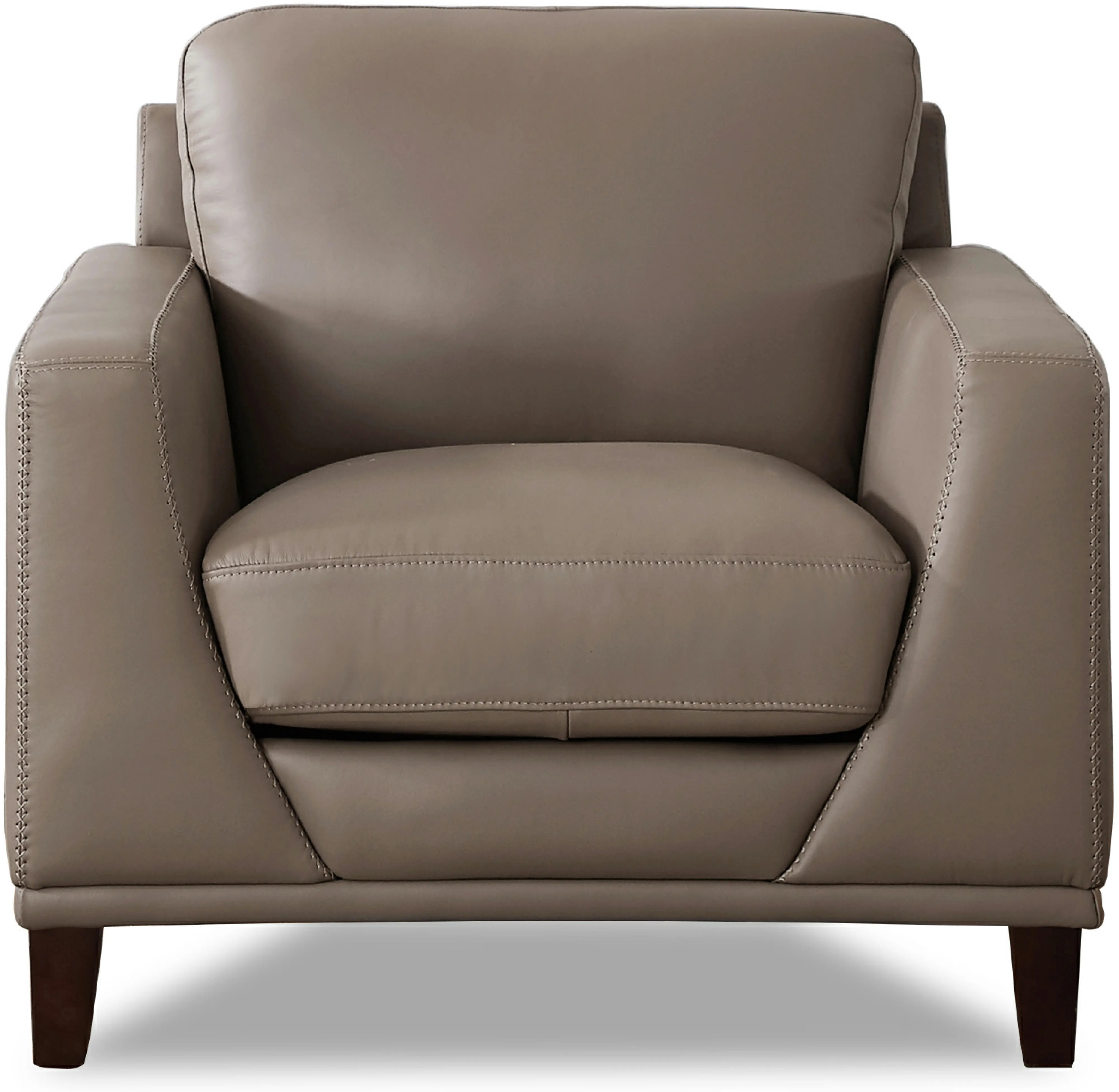 Sonoma Taupe Leather Chair-1