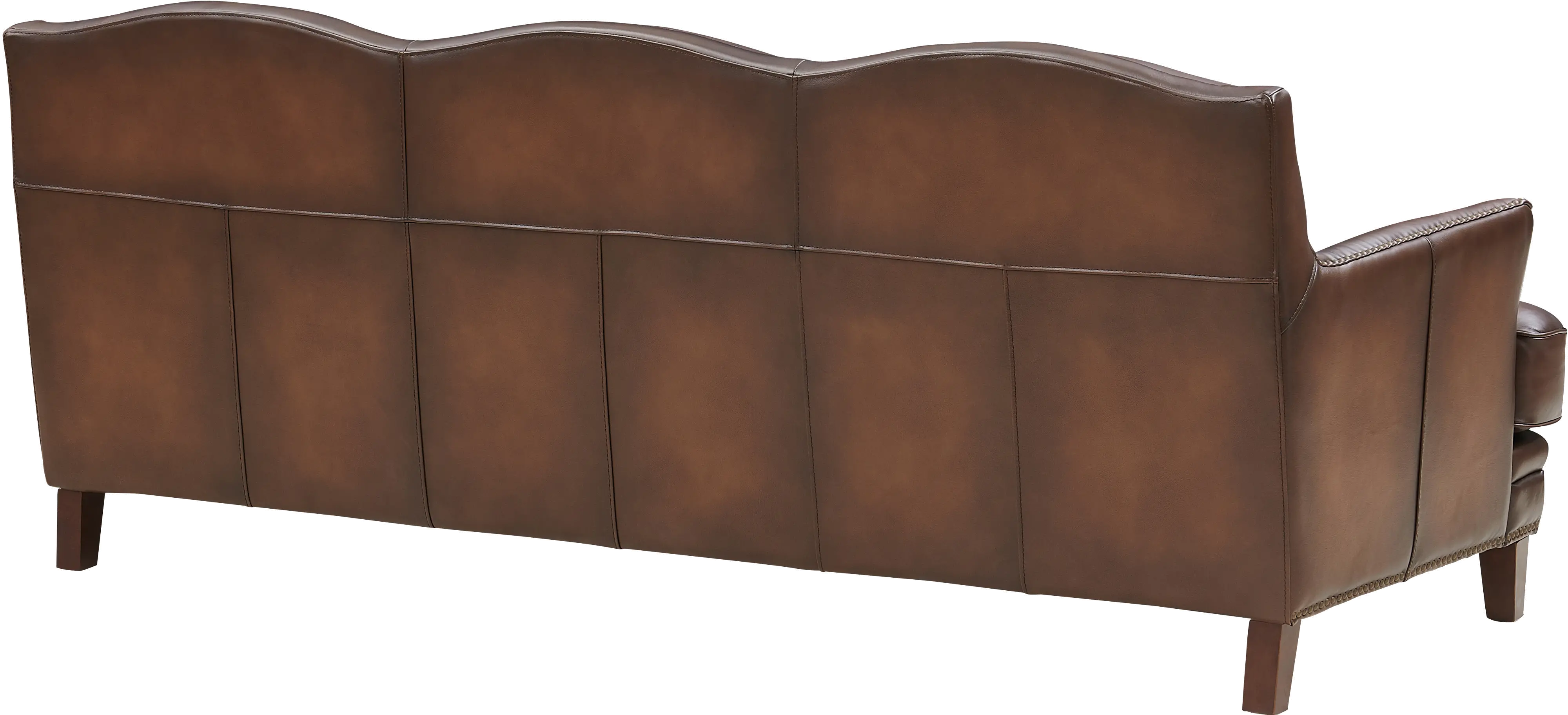 Manchester Brown Leather 2 Piece Living Room Set - Sofa & Chair-1
