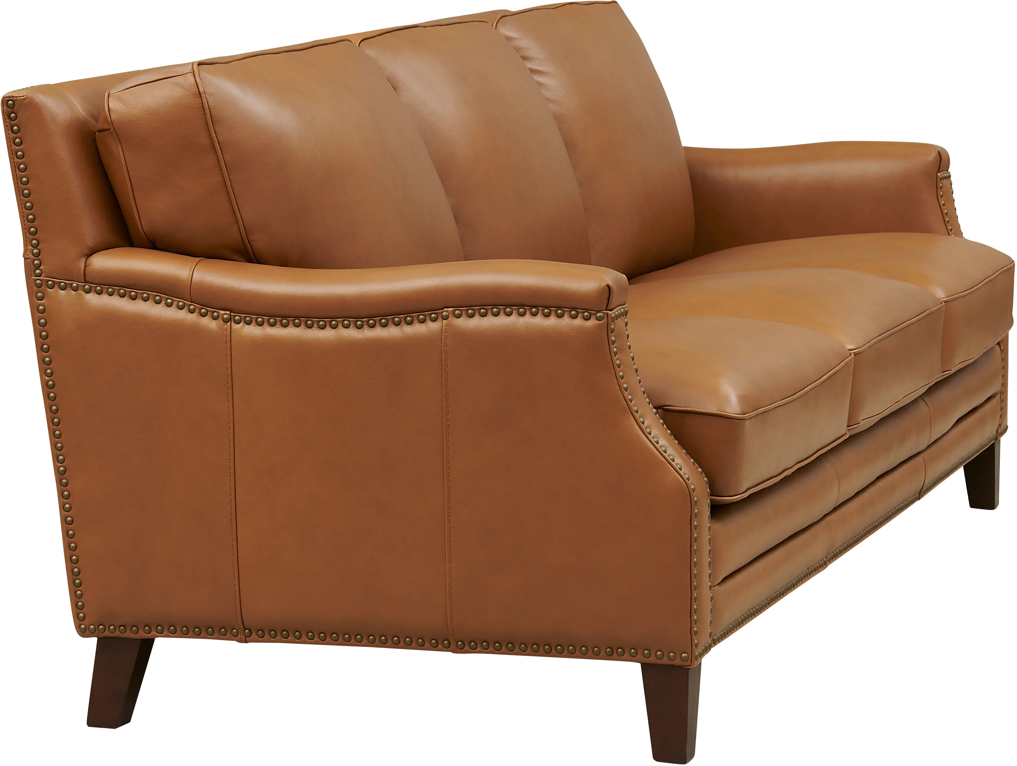Romano Brown Leather 3 Piece Living Room Set-1