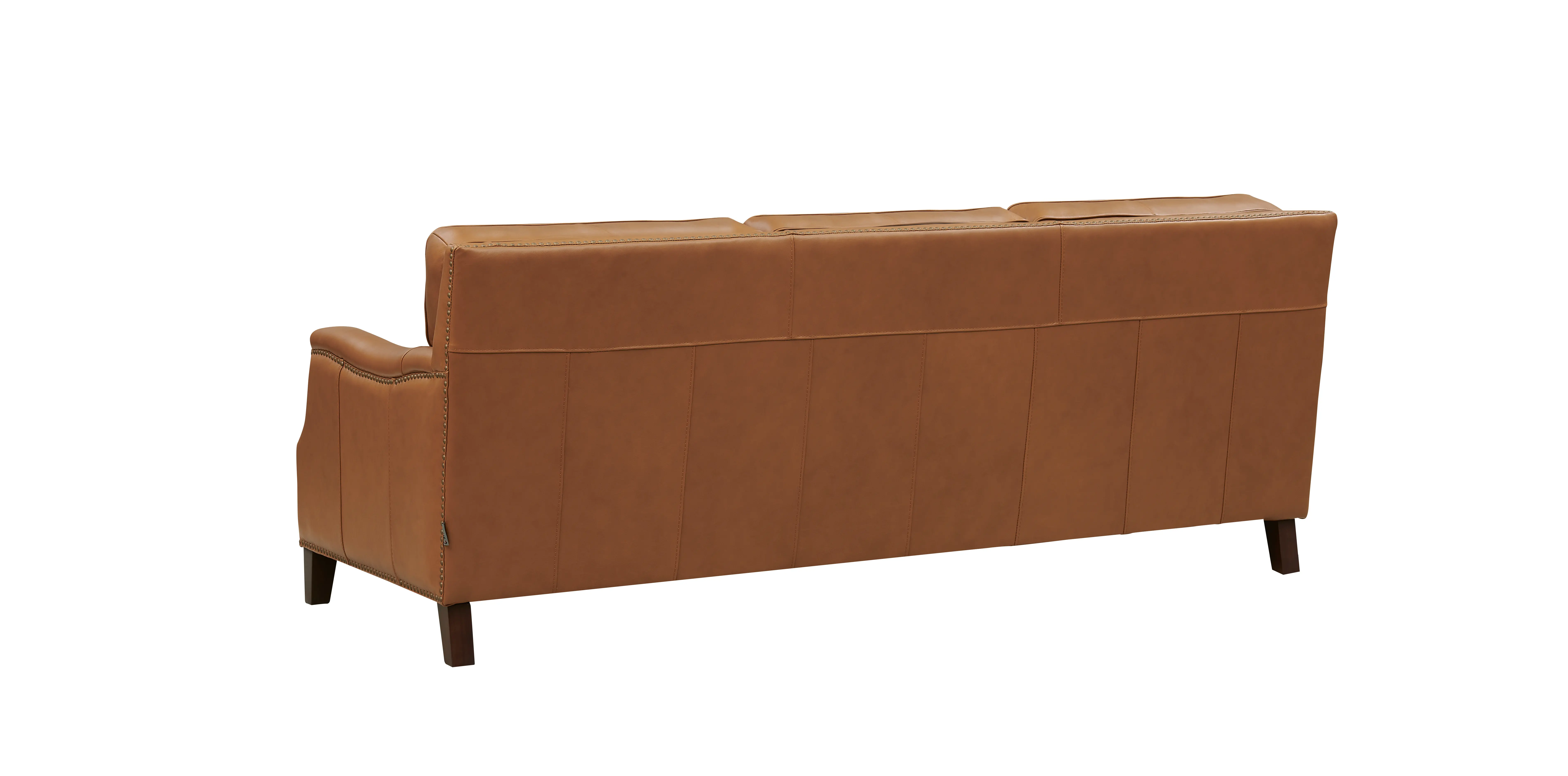 Romano Brown Leather 2 Piece Living Room Set - Sofa & Chair-4