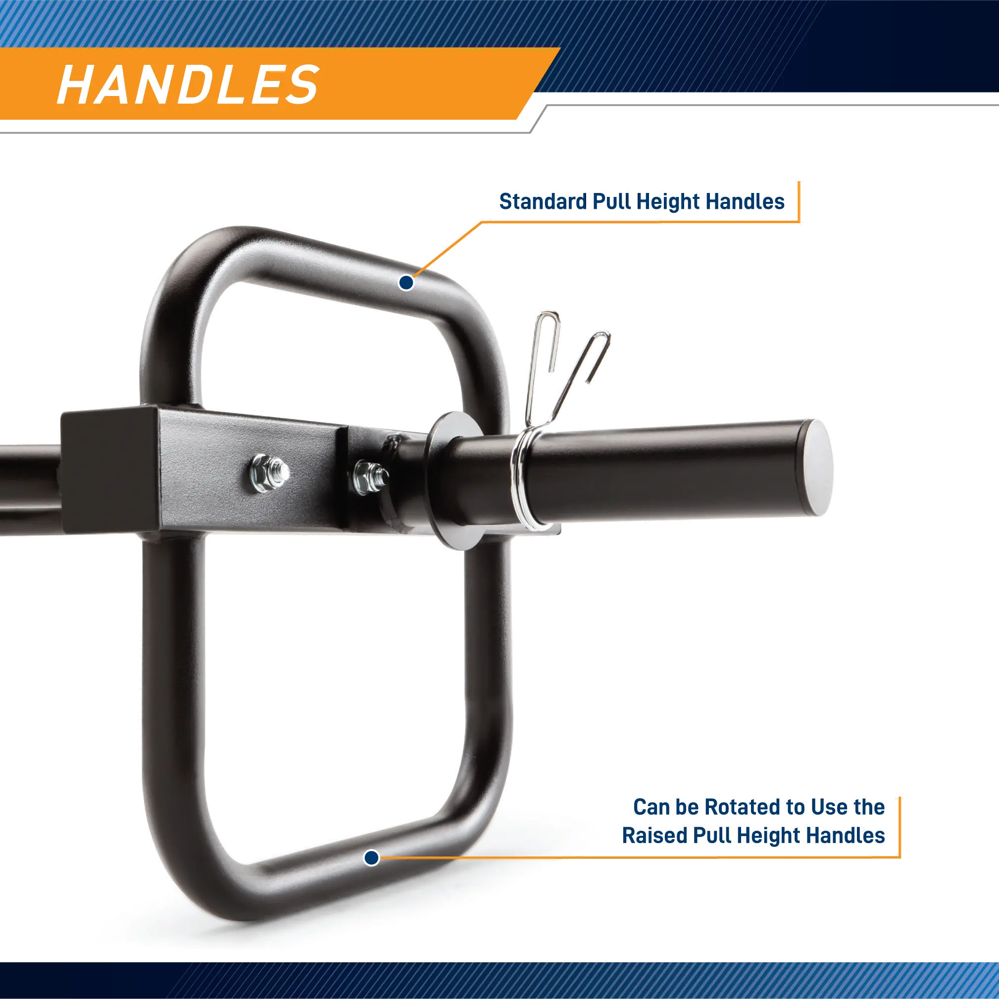 HTB-6976 Marcy Olympic Hex Trap Bar with Raised Handles-3
