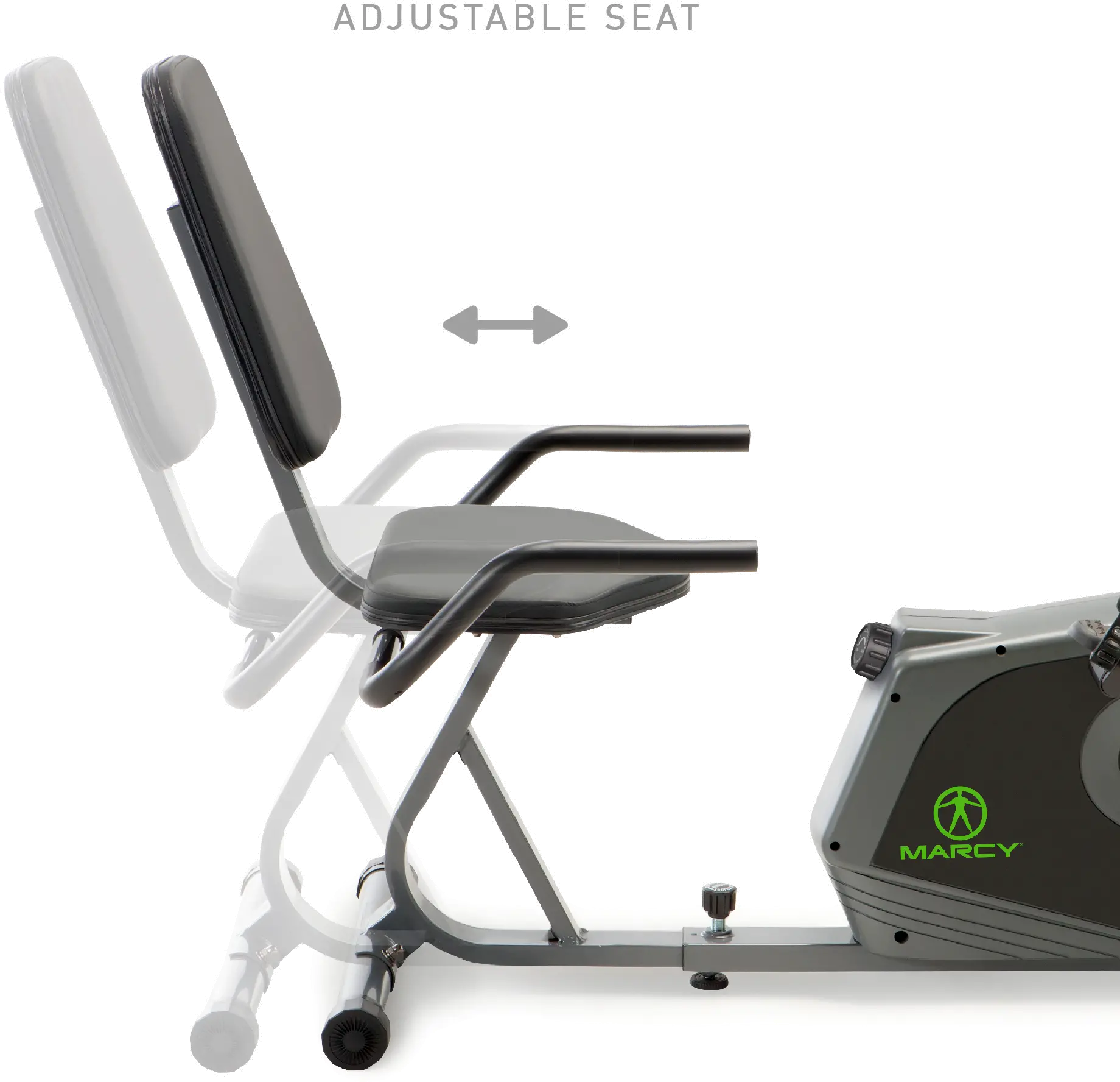 NS-1206R Marcy Recumbent Exercise Bike with Adjustable Magnetic Resistance NS-1206R-7